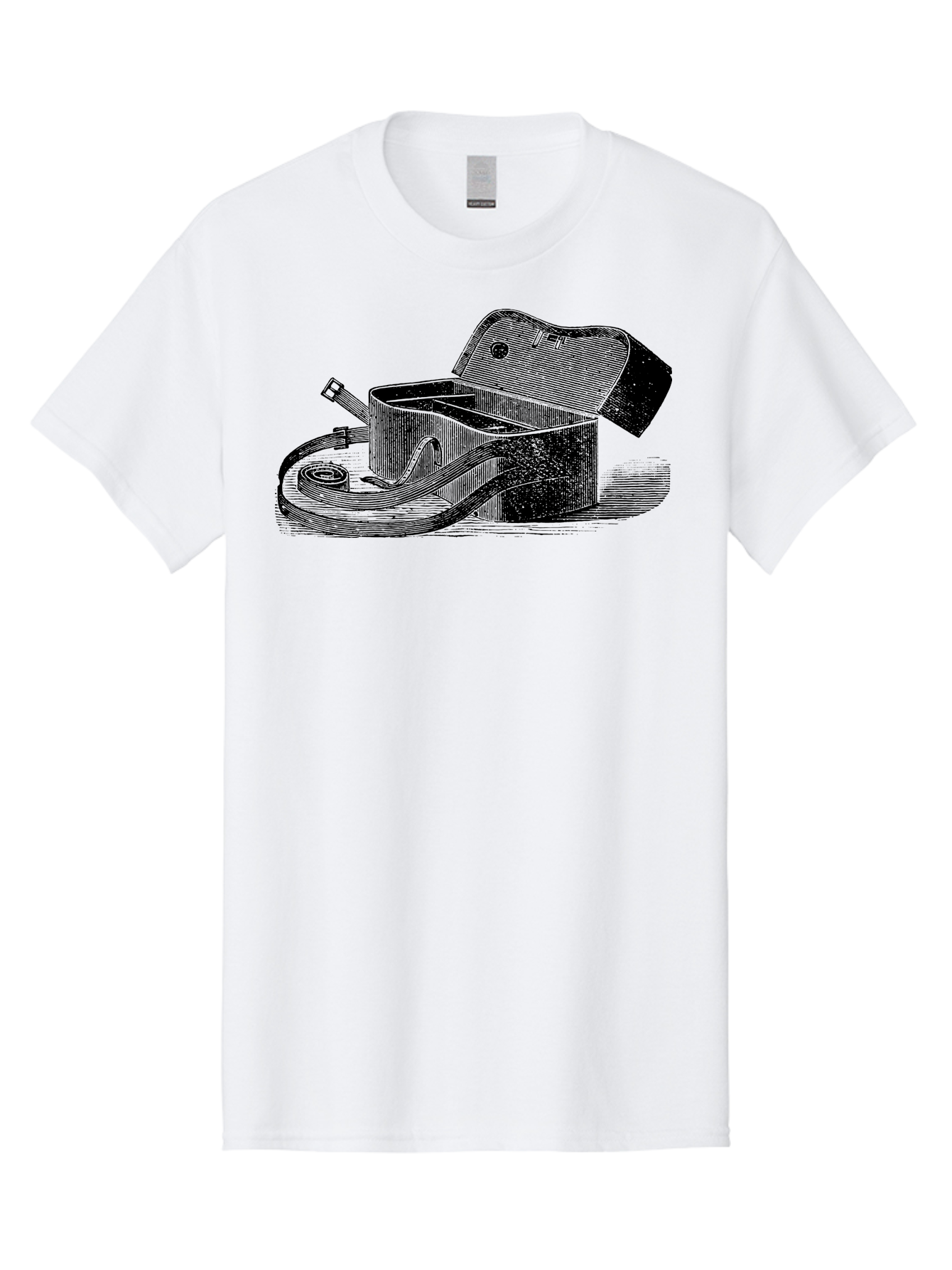 Camera-Bag Men'S Graphic Tee, 100% Cotton, Comfortable Casual Summer Wear, Machine Washable, Vintage Camera Bag, Photography Equipment, Classic Design, Leather Strap, Retro Style, Camera Accessories, Photography Gear Aad520