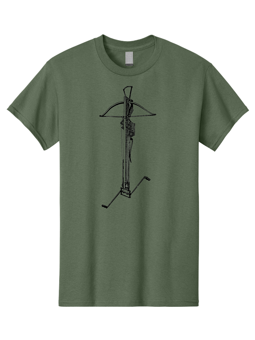 Crossbow-2 Men'S Graphic Tee, 100% Cotton, Comfortable Casual Summer Wear, Machine Washable, Crossbow, Medieval Weapon, Archery Equipment, Hunting Gear, Tactical Device, Precision Instrument, Historical Firearm Aad528