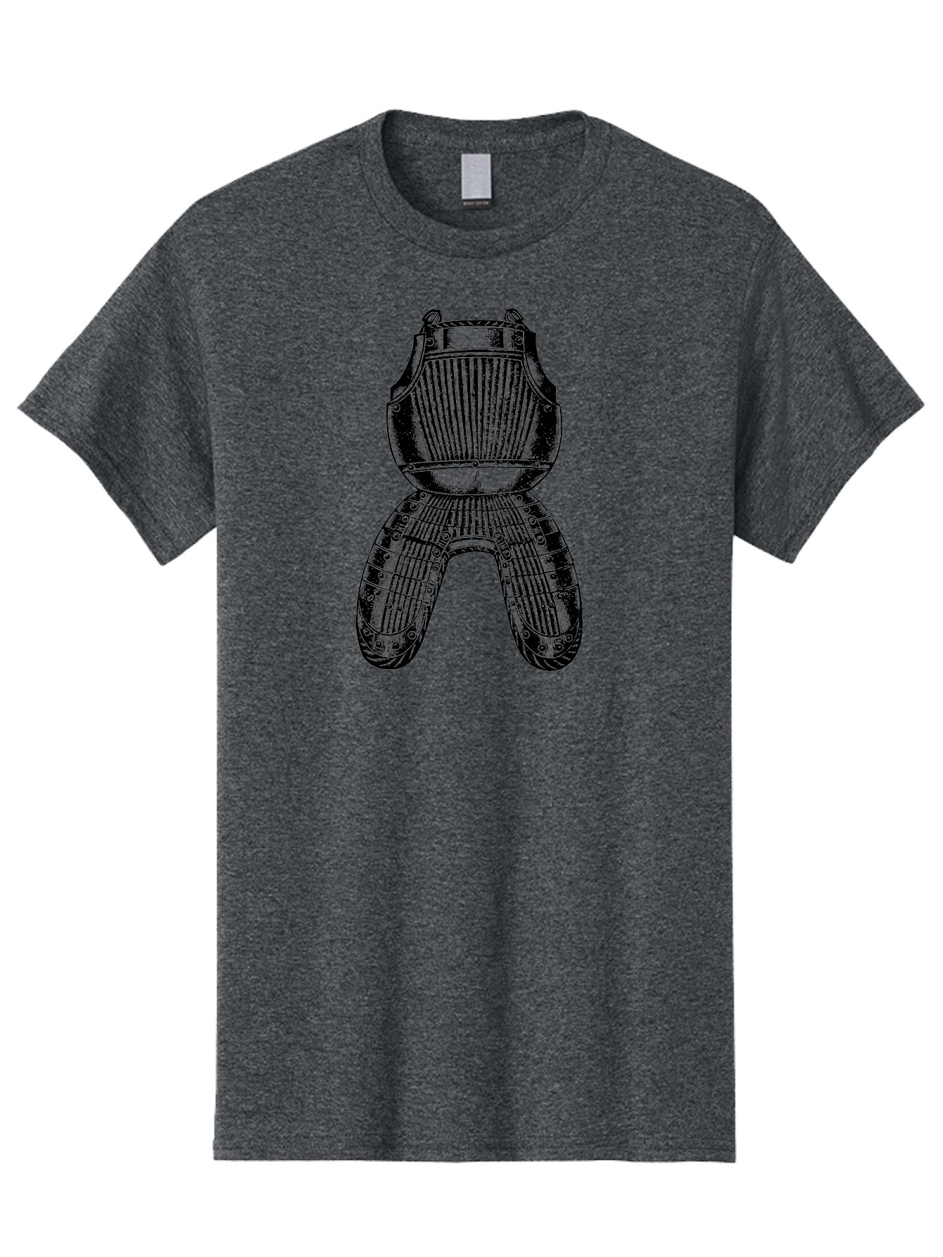 Diver-S-Suit Men'S Graphic Tee, 100% Cotton, Comfortable Casual Summer Wear, Machine Washable, Medieval Armor, Protective Gear, Historical Relic, Knight'S Attire, Metal Craftsmanship, Vintage Design, Decorative Armor, Historical Artifact Aad534