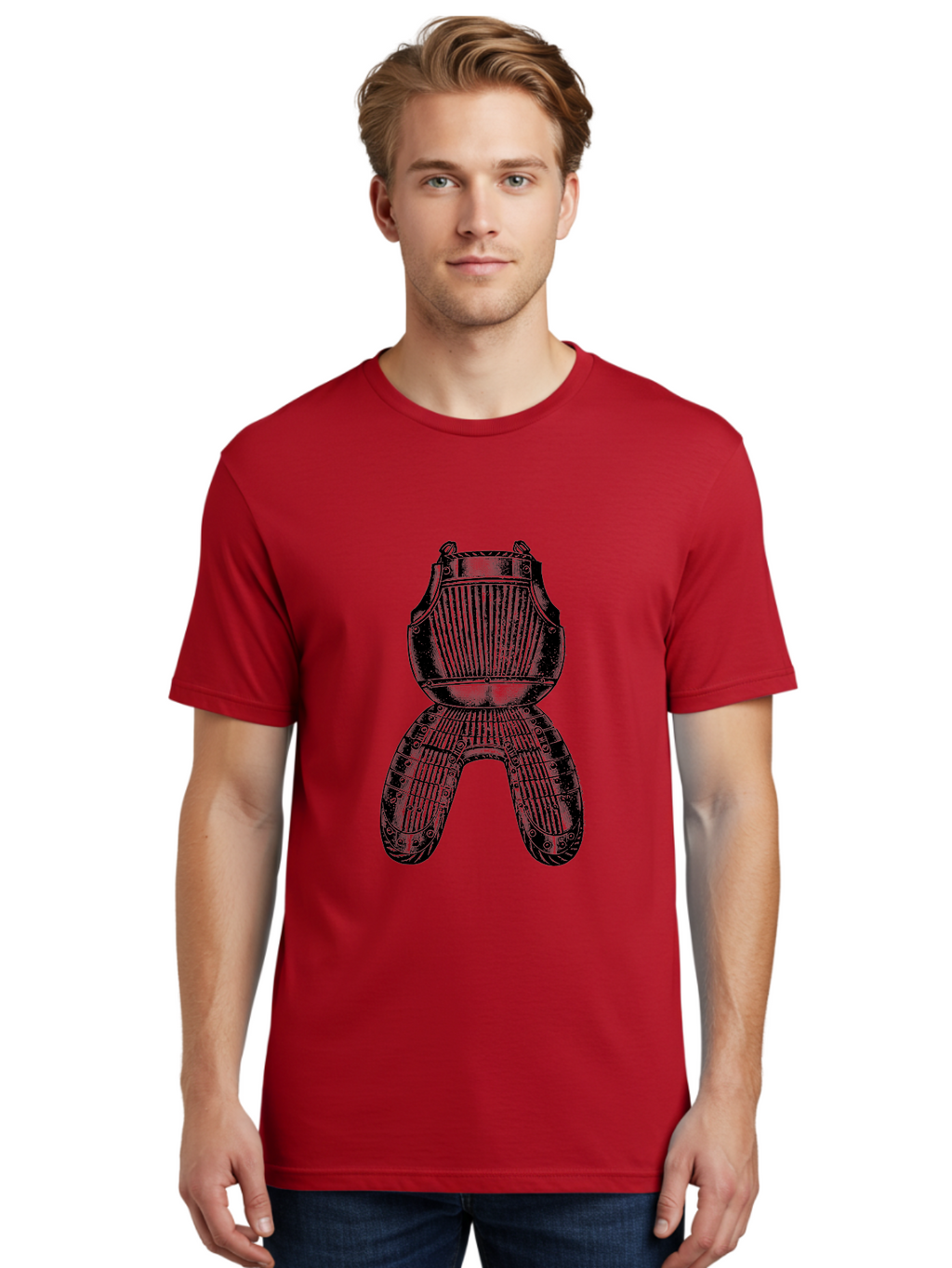 Diver-S-Suit Men'S Graphic Tee, 100% Cotton, Comfortable Casual Summer Wear, Machine Washable, Medieval Armor, Protective Gear, Historical Relic, Knight'S Attire, Metal Craftsmanship, Vintage Design, Decorative Armor, Historical Artifact Aad534