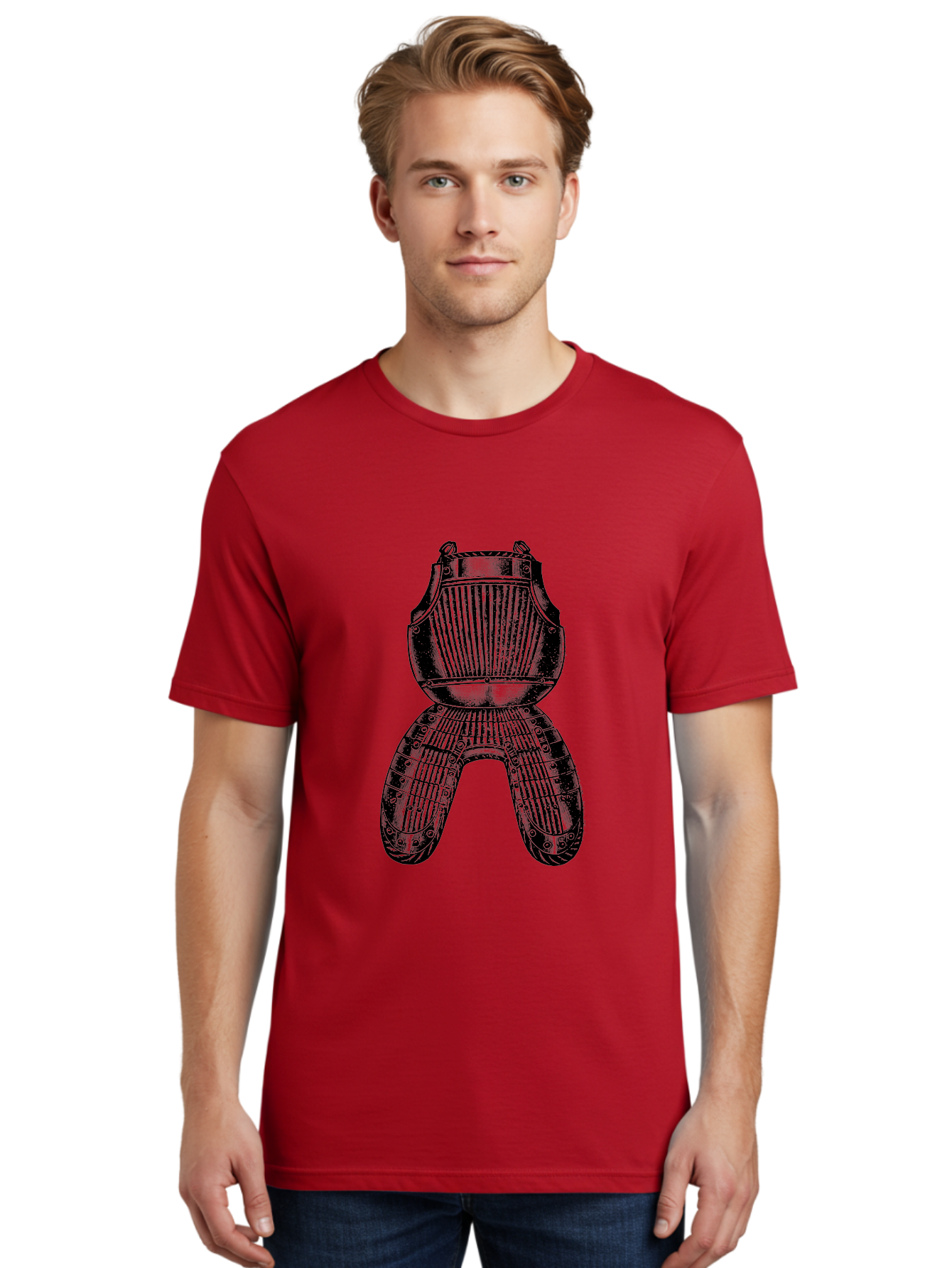 Diver-S-Suit Men'S Graphic Tee, 100% Cotton, Comfortable Casual Summer Wear, Machine Washable, Medieval Armor, Protective Gear, Historical Relic, Knight'S Attire, Metal Craftsmanship, Vintage Design, Decorative Armor, Historical Artifact Aad534