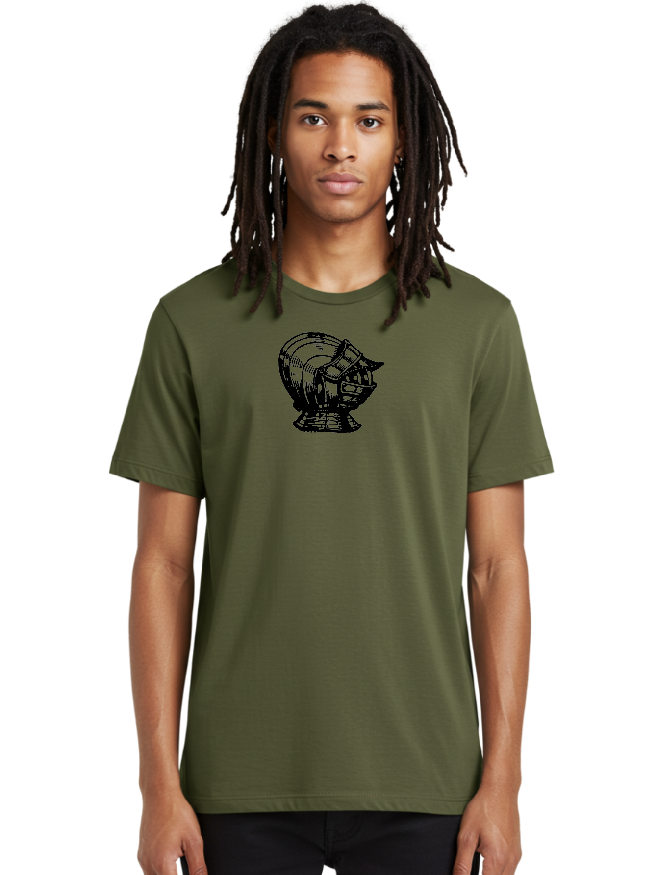 Football-Helmet Men'S Graphic Tee, 100% Cotton, Comfortable Casual Summer Wear, Machine Washable, Medieval Knight Helmet, Armor Headpiece, Protective Gear, Chivalry Symbol, Knight Templar, Gothic Style, Metal Helmet Aad535