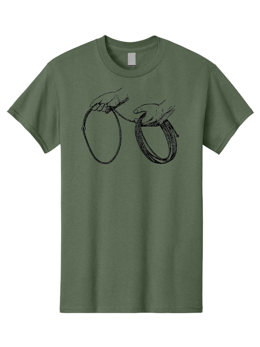 Hands-Holding-Rope Men'S Graphic Tee, 100% Cotton, Comfortable Casual Summer Wear, Machine Washable, Rope In Hands, Entwined Hands, Hand Gesture, Rope Manipulation, Illustration Art, Monochrome Design, Hand-Drawn Image Aad540