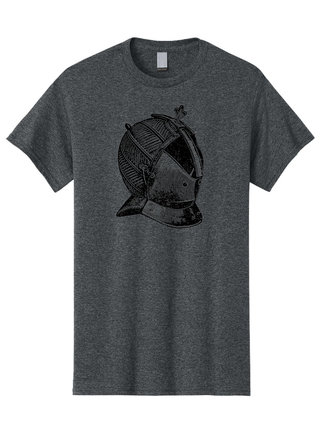 Medieval-Knight-Helmet Men'S Graphic Tee, 100% Cotton, Comfortable Casual Summer Wear, Machine Washable, Medieval Armor, Knight Helmet, Protective Gear, Armor Design, Historical Warfare, Metal Craftsmanship, Medieval Knight Aad548