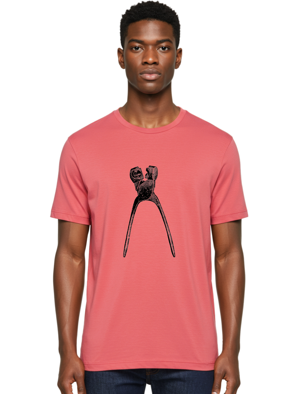 Tooth-Extraction-Forceps Men'S Graphic Tee, 100% Cotton, Comfortable Casual Summer Wear, Machine Washable, Dental Extraction, Tooth Removal, Forceps, Dentist Tools, Medical Equipment, Dental Instruments, Oral Surgery Aad562
