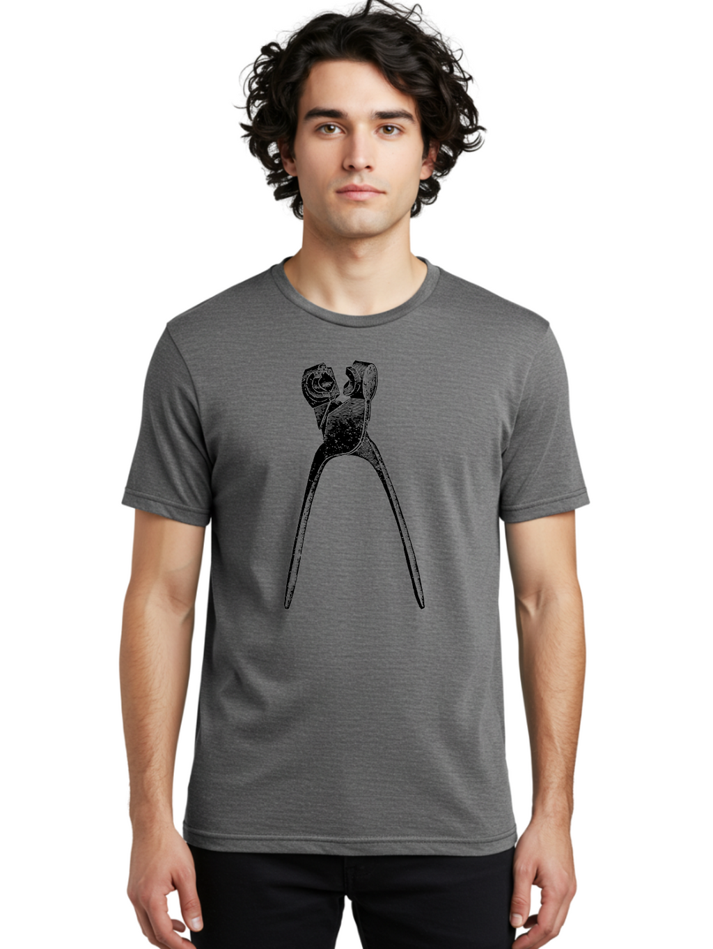 Tooth-Extraction-Forceps Men'S Graphic Tee, 100% Cotton, Comfortable Casual Summer Wear, Machine Washable, Dental Extraction, Tooth Removal, Forceps, Dentist Tools, Medical Equipment, Dental Instruments, Oral Surgery Aad562