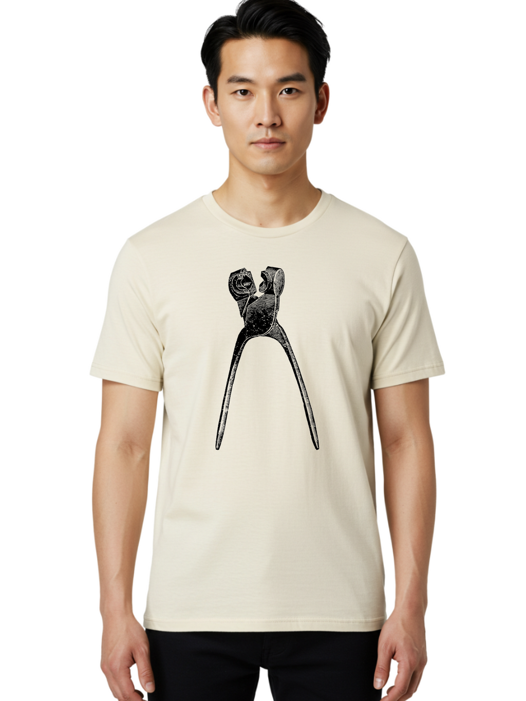 Tooth-Extraction-Forceps Men'S Graphic Tee, 100% Cotton, Comfortable Casual Summer Wear, Machine Washable, Dental Extraction, Tooth Removal, Forceps, Dentist Tools, Medical Equipment, Dental Instruments, Oral Surgery Aad562