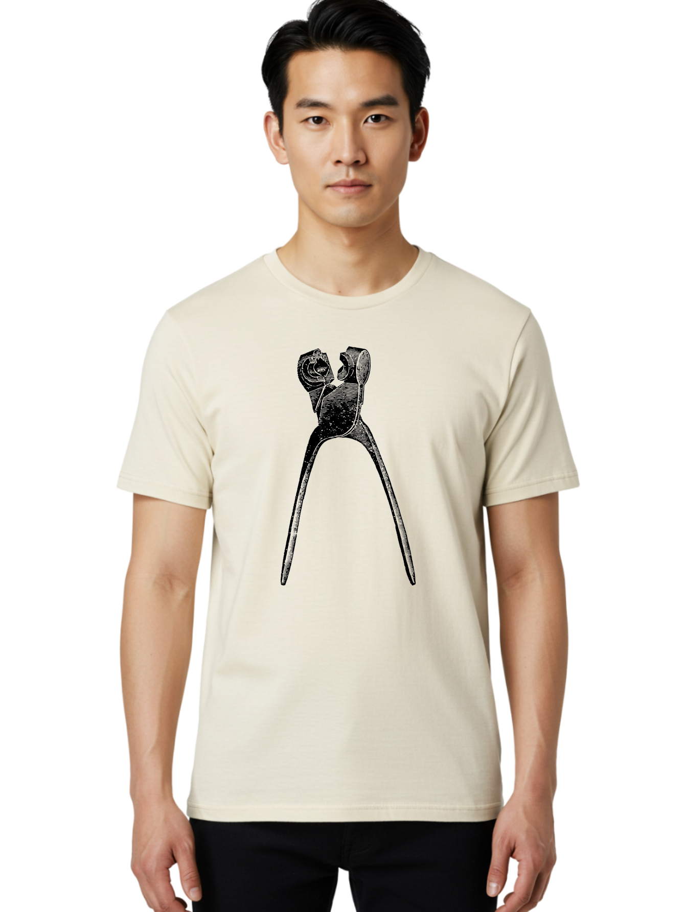 Tooth-Extraction-Forceps Men'S Graphic Tee, 100% Cotton, Comfortable Casual Summer Wear, Machine Washable, Dental Extraction, Tooth Removal, Forceps, Dentist Tools, Medical Equipment, Dental Instruments, Oral Surgery Aad562