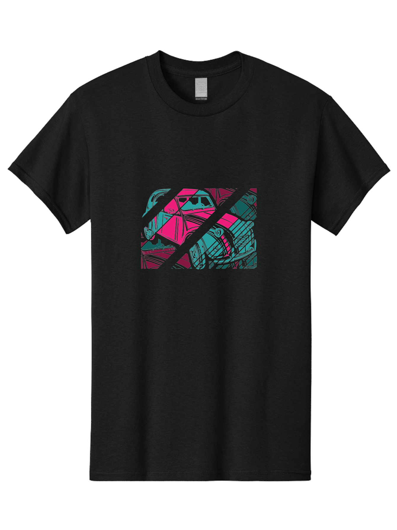 Abstract-Shapes Men'S Graphic Tee, 100% Cotton, Comfortable Casual Summer Wear, Machine Washable, Abstract Art, Modern Design, Vibrant Colors, Pink, Blue, Geometric Shapes, Mixed Media, Creative Expression, Artistic Texture, Contemporary Style Aad568