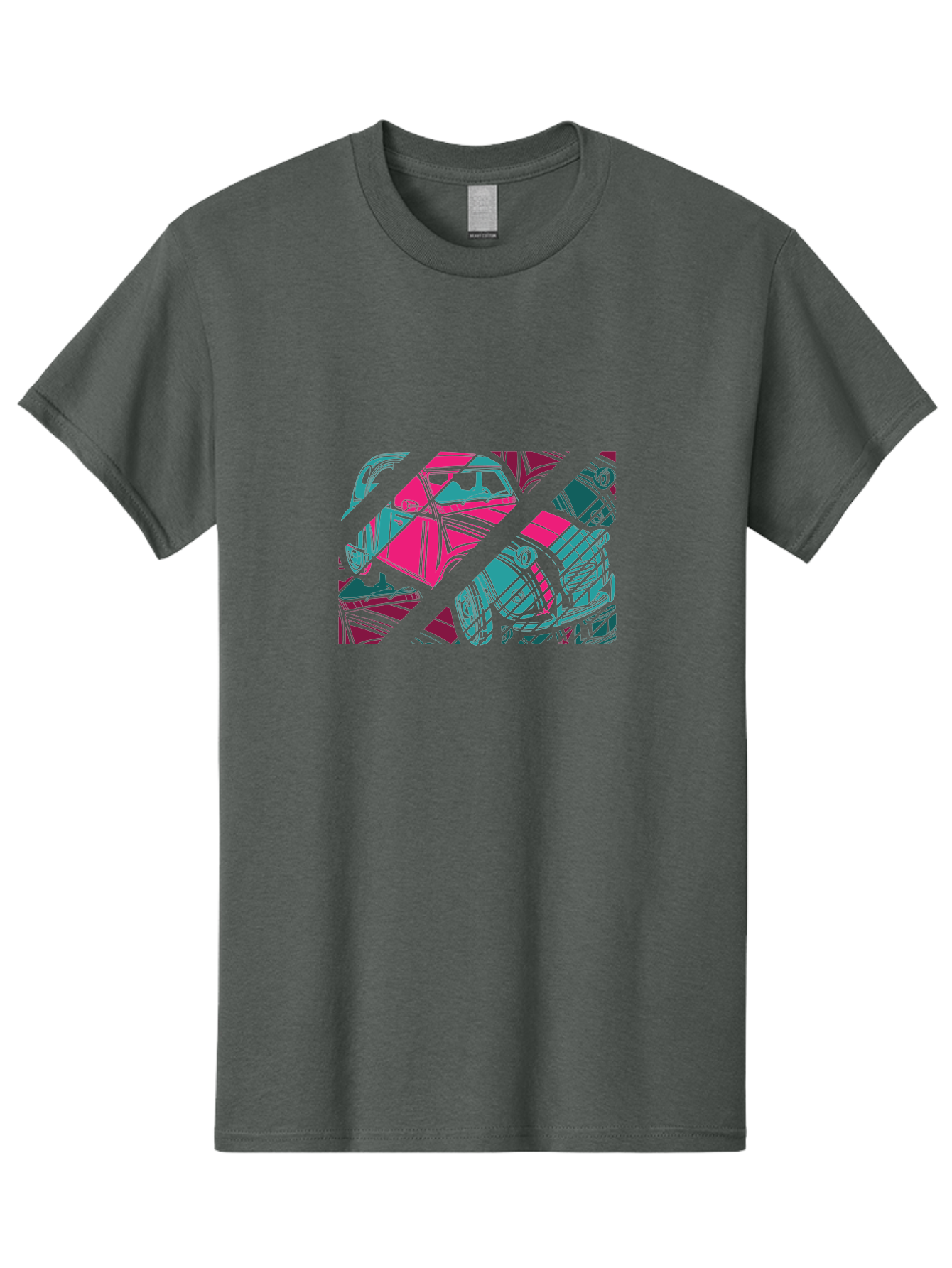 Abstract-Shapes Men'S Graphic Tee, 100% Cotton, Comfortable Casual Summer Wear, Machine Washable, Abstract Art, Modern Design, Vibrant Colors, Pink, Blue, Geometric Shapes, Mixed Media, Creative Expression, Artistic Texture, Contemporary Style Aad568