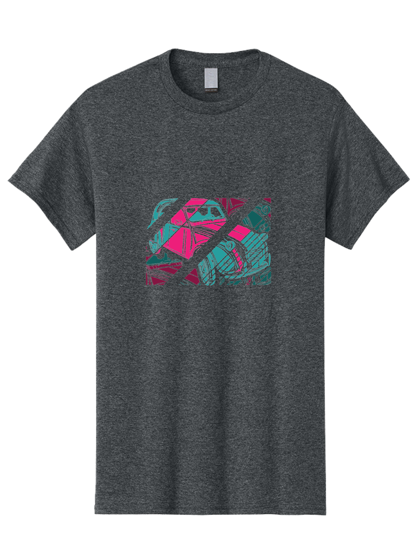 Abstract-Shapes Men'S Graphic Tee, 100% Cotton, Comfortable Casual Summer Wear, Machine Washable, Abstract Art, Modern Design, Vibrant Colors, Pink, Blue, Geometric Shapes, Mixed Media, Creative Expression, Artistic Texture, Contemporary Style Aad568