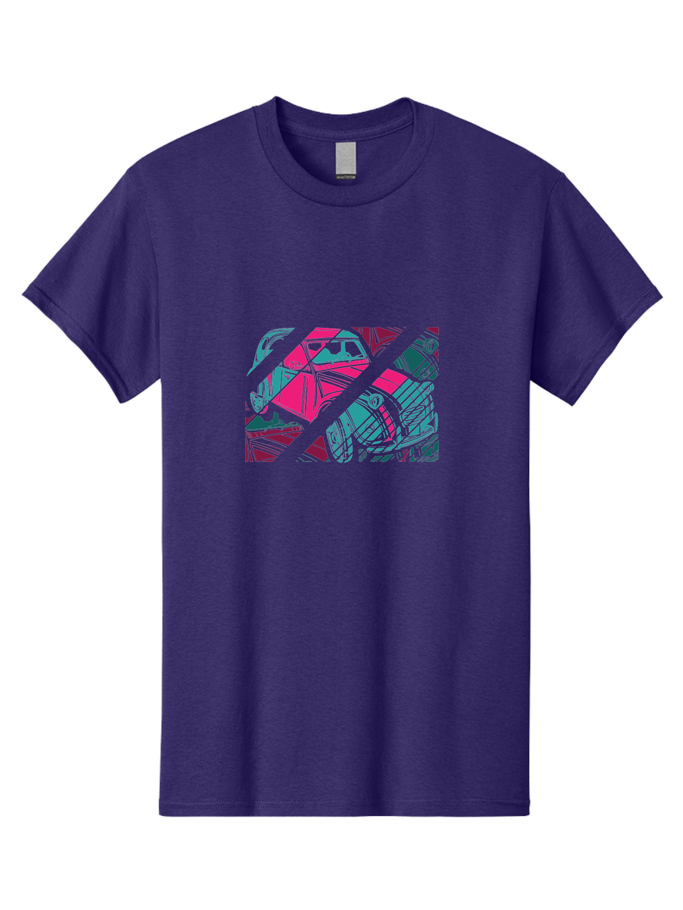 Abstract-Shapes Men'S Graphic Tee, 100% Cotton, Comfortable Casual Summer Wear, Machine Washable, Abstract Art, Modern Design, Vibrant Colors, Pink, Blue, Geometric Shapes, Mixed Media, Creative Expression, Artistic Texture, Contemporary Style Aad568