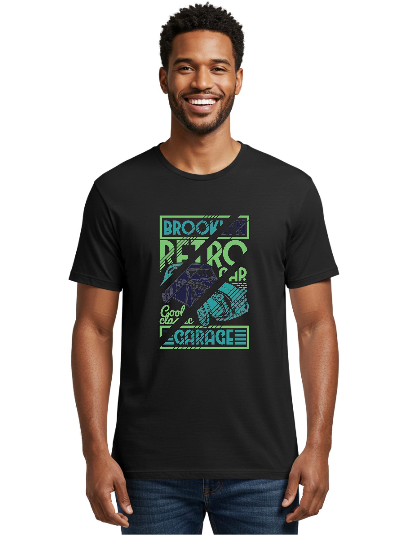 Brook-N-Petro-Car-Cool Men'S Graphic Tee, 100% Cotton, Comfortable Casual Summer Wear, Machine Washable, Vintage Car, Retro Automobile, Cool Design, Stylized Vehicle, Drift Car, Custom Graphic, Automotive Art, Graphic Design, Typography, Aad569