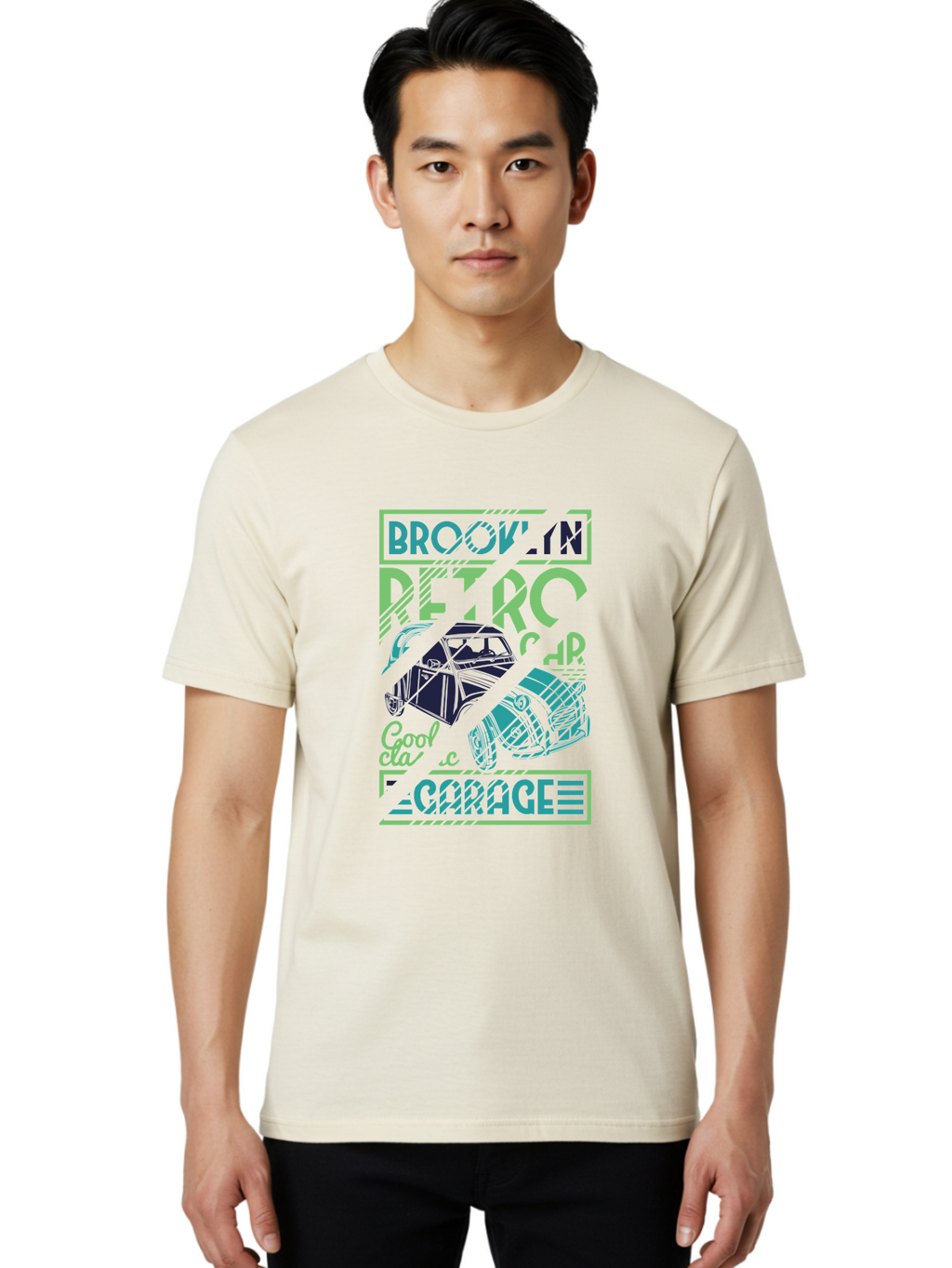 Brook-N-Petro-Car-Cool Men'S Graphic Tee, 100% Cotton, Comfortable Casual Summer Wear, Machine Washable, Vintage Car, Retro Automobile, Cool Design, Stylized Vehicle, Drift Car, Custom Graphic, Automotive Art, Graphic Design, Typography, Aad569