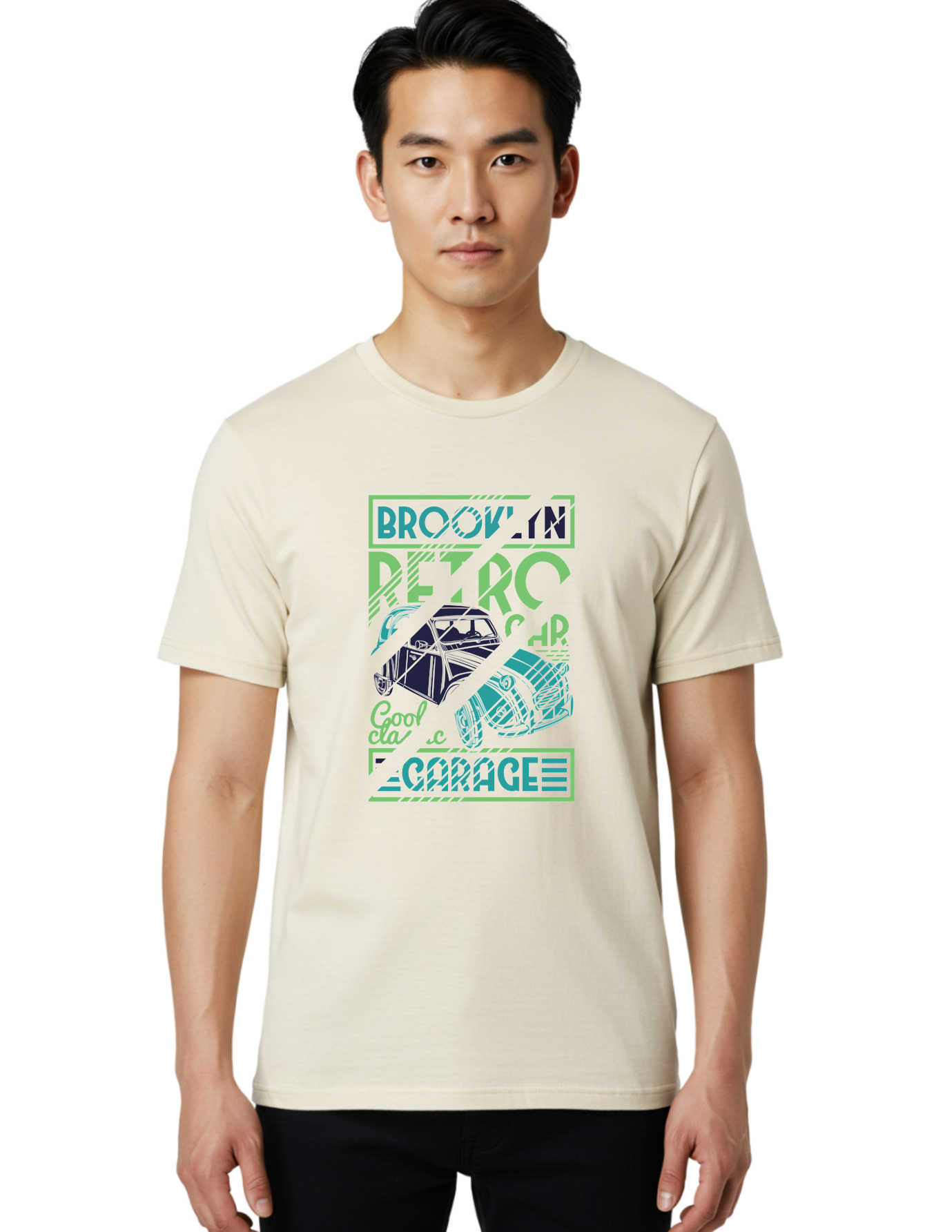 Brook-N-Petro-Car-Cool Men'S Graphic Tee, 100% Cotton, Comfortable Casual Summer Wear, Machine Washable, Vintage Car, Retro Automobile, Cool Design, Stylized Vehicle, Drift Car, Custom Graphic, Automotive Art, Graphic Design, Typography, Aad569