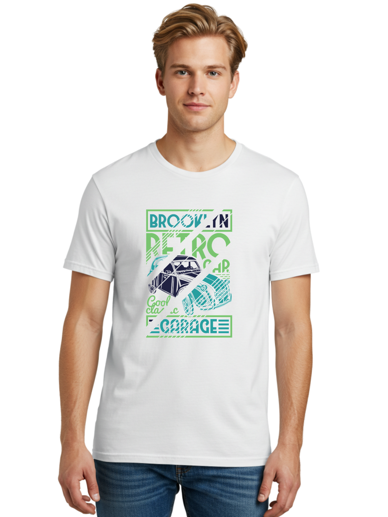 Brook-N-Petro-Car-Cool Men'S Graphic Tee, 100% Cotton, Comfortable Casual Summer Wear, Machine Washable, Vintage Car, Retro Automobile, Cool Design, Stylized Vehicle, Drift Car, Custom Graphic, Automotive Art, Graphic Design, Typography, Aad569
