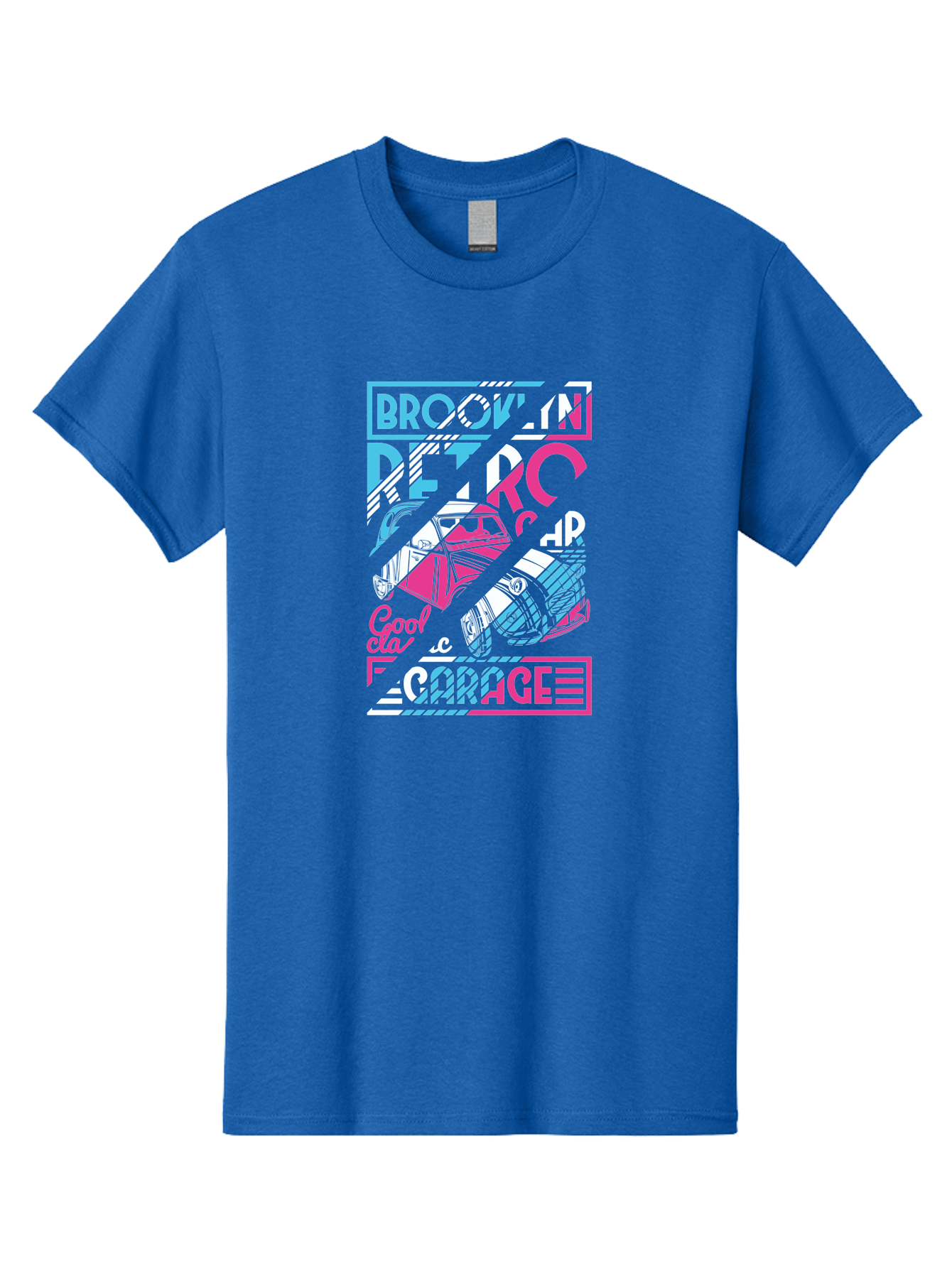 Brooklyn-Petrcar-Garage Men'S Graphic Tee, 100% Cotton, Comfortable Casual Summer Wear, Machine Washable, Graffiti Art, Urban Culture, Streetwear Fashion, Brooklyn Style, Garage Vibes, Typography Design, Typographic Art, Abstract Shapes, Aad570