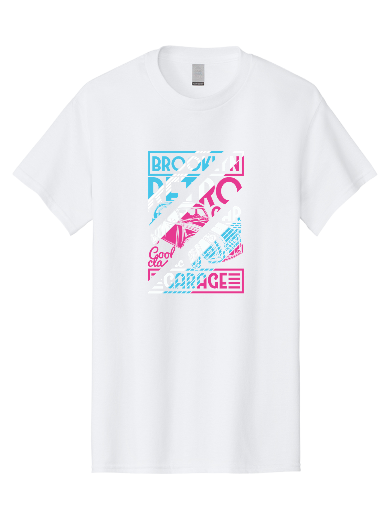 Brooklyn-Petrcar-Garage Men'S Graphic Tee, 100% Cotton, Comfortable Casual Summer Wear, Machine Washable, Graffiti Art, Urban Culture, Streetwear Fashion, Brooklyn Style, Garage Vibes, Typography Design, Typographic Art, Abstract Shapes, Aad570