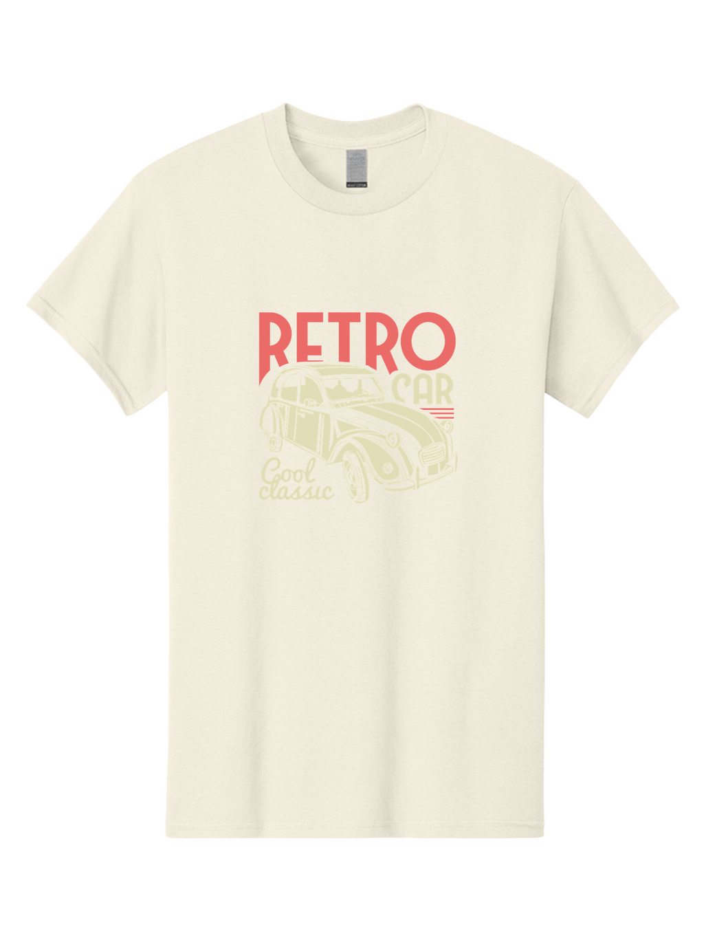 Retro-Car-1 Men'S Graphic Tee, 100% Cotton, Comfortable Casual Summer Wear, Machine Washable, Vintage Car, Retro Automobile, Classic Vehicle, Nostalgic Ride, Cool Classic, Retro Style, Vintage Wheels, Antique Car Aad573