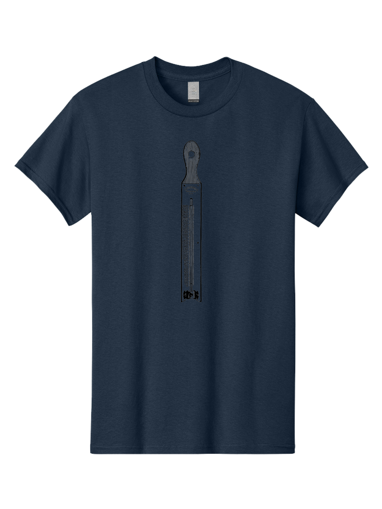 Allbrit-Thermometer Men'S Graphic Tee, 100% Cotton, Comfortable Casual Summer Wear, Machine Washable, Vintage Thermometer, Temperature Measurement, Weather Forecasting, Scientific Instrument, Mercury Thermometer, Six'S Thermometer, Aad579