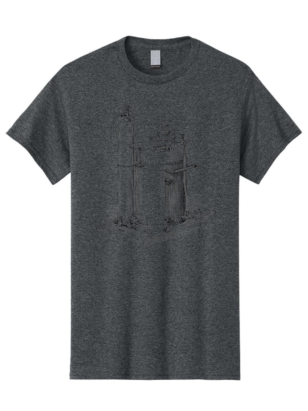 Autoclave Men'S Graphic Tee, 100% Cotton, Comfortable Casual Summer Wear, Machine Washable, Autoclave Equipment, Steam Sterilization, Laboratory Apparatus, Medical Sterilization, Pressure Vessel, Scientific Equipment, Vintage Illustration Aad581