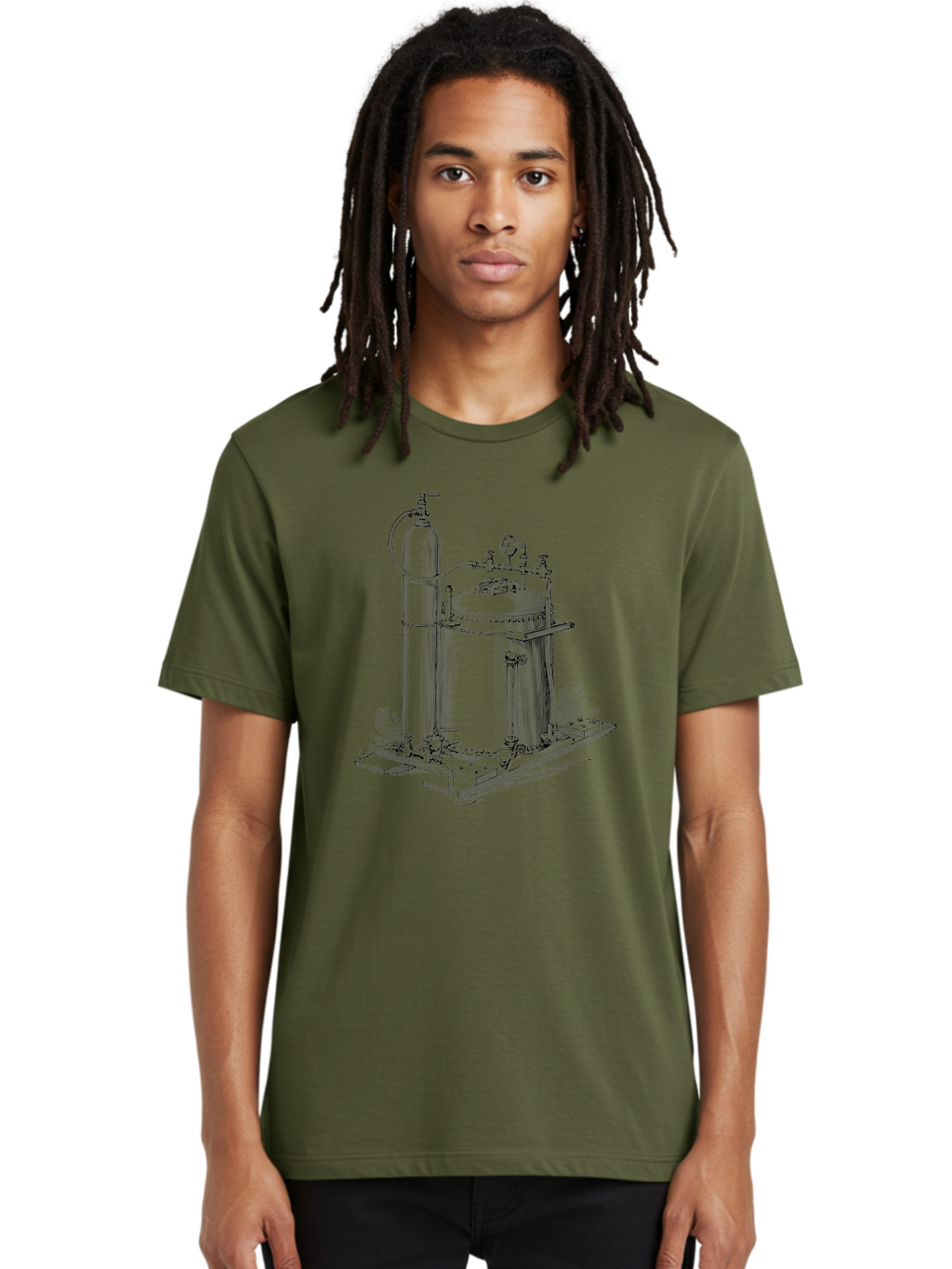 Autoclave Men'S Graphic Tee, 100% Cotton, Comfortable Casual Summer Wear, Machine Washable, Autoclave Equipment, Steam Sterilization, Laboratory Apparatus, Medical Sterilization, Pressure Vessel, Scientific Equipment, Vintage Illustration Aad581