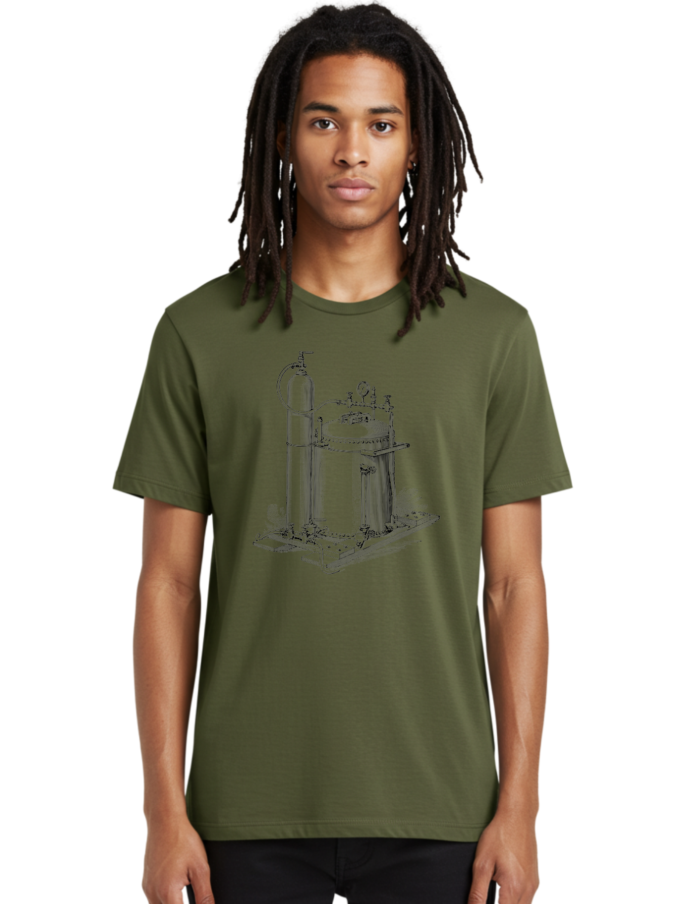 Autoclave Men'S Graphic Tee, 100% Cotton, Comfortable Casual Summer Wear, Machine Washable, Autoclave Equipment, Steam Sterilization, Laboratory Apparatus, Medical Sterilization, Pressure Vessel, Scientific Equipment, Vintage Illustration Aad581