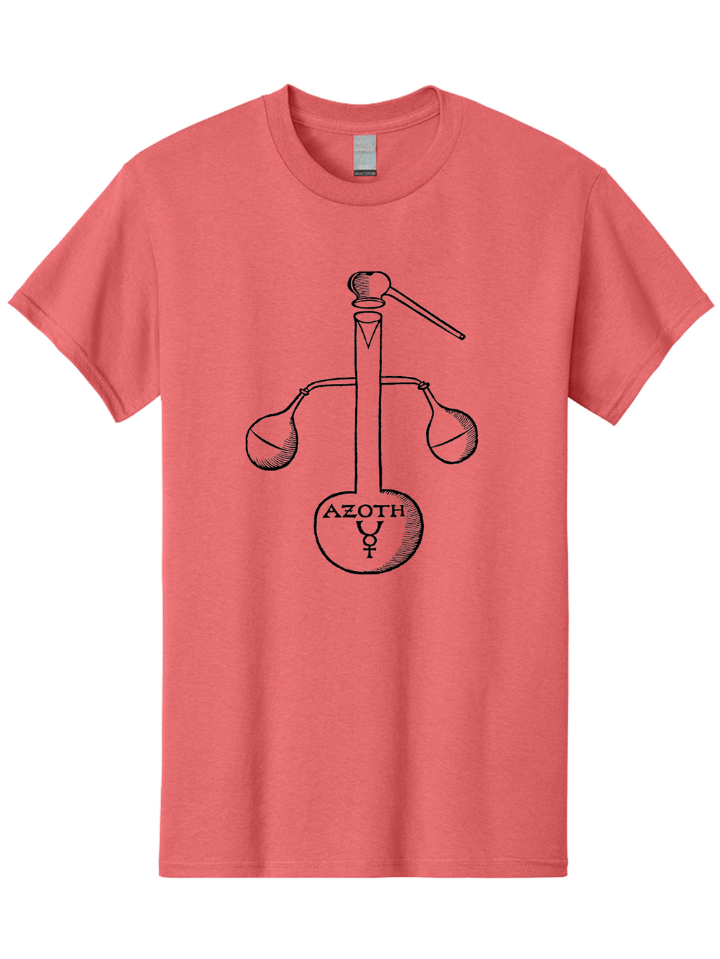 Azoth-Symbol Men'S Graphic Tee, 100% Cotton, Comfortable Casual Summer Wear, Machine Washable, Alchemical Symbol, Azoth Symbol, Mystical Diagram, Spiritual Transformation, Hermetic Principles, Esoteric Art, Ancient Knowledge, Mystical Symbols, Aad582