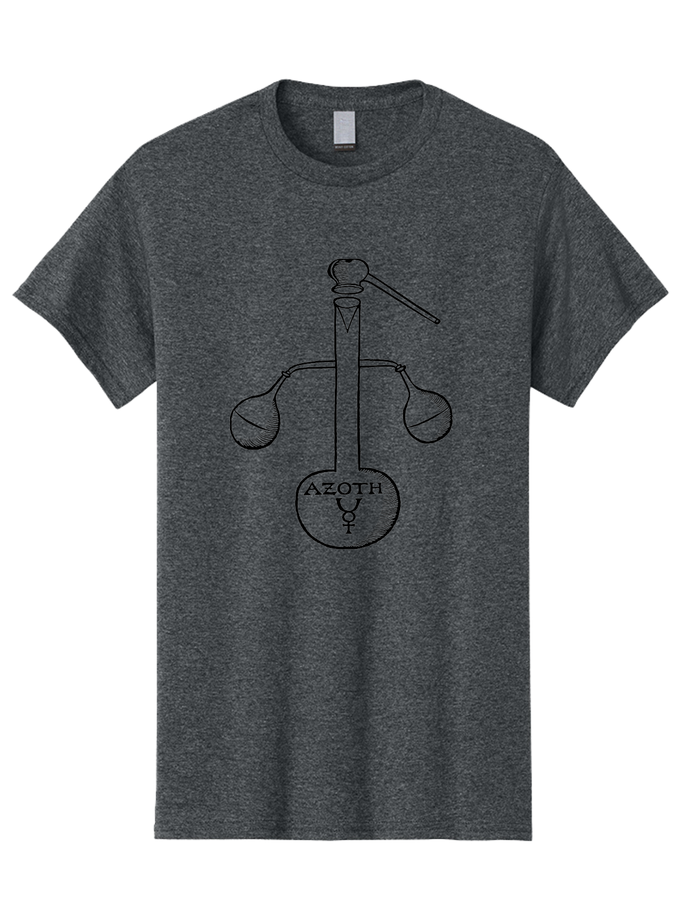Azoth-Symbol Men'S Graphic Tee, 100% Cotton, Comfortable Casual Summer Wear, Machine Washable, Alchemical Symbol, Azoth Symbol, Mystical Diagram, Spiritual Transformation, Hermetic Principles, Esoteric Art, Ancient Knowledge, Mystical Symbols, Aad582