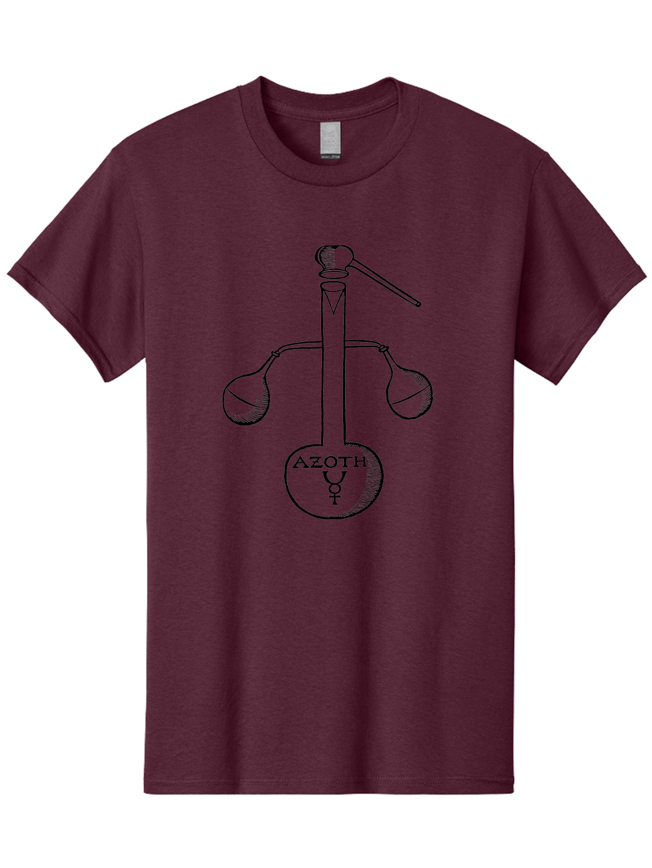 Azoth-Symbol Men'S Graphic Tee, 100% Cotton, Comfortable Casual Summer Wear, Machine Washable, Alchemical Symbol, Azoth Symbol, Mystical Diagram, Spiritual Transformation, Hermetic Principles, Esoteric Art, Ancient Knowledge, Mystical Symbols, Aad582