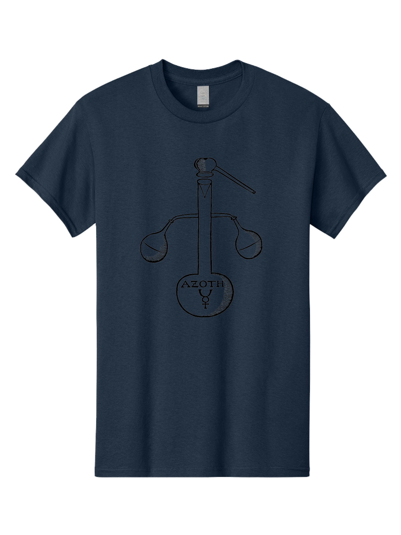 Azoth-Symbol Men'S Graphic Tee, 100% Cotton, Comfortable Casual Summer Wear, Machine Washable, Alchemical Symbol, Azoth Symbol, Mystical Diagram, Spiritual Transformation, Hermetic Principles, Esoteric Art, Ancient Knowledge, Mystical Symbols, Aad582