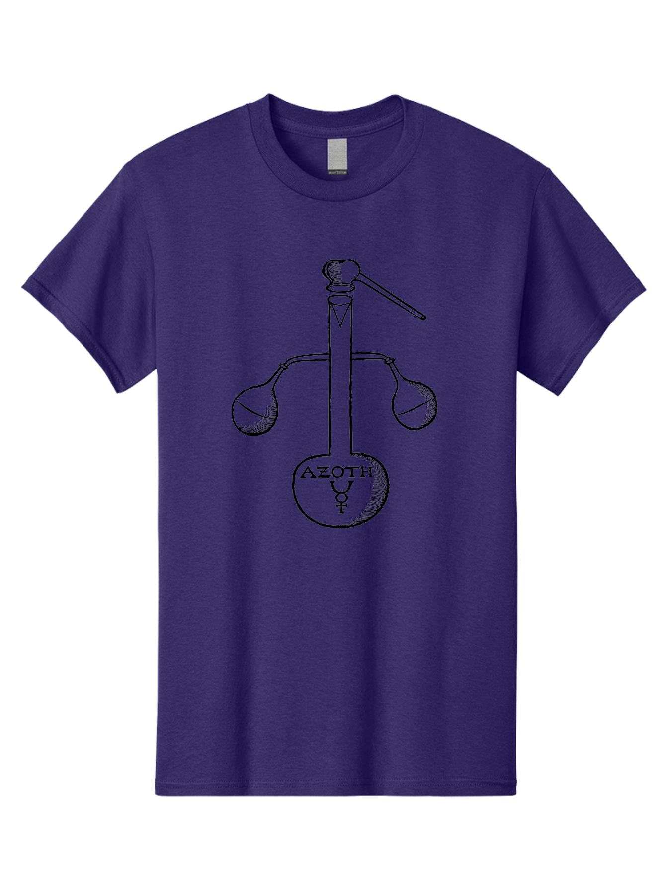 Azoth-Symbol Men'S Graphic Tee, 100% Cotton, Comfortable Casual Summer Wear, Machine Washable, Alchemical Symbol, Azoth Symbol, Mystical Diagram, Spiritual Transformation, Hermetic Principles, Esoteric Art, Ancient Knowledge, Mystical Symbols, Aad582