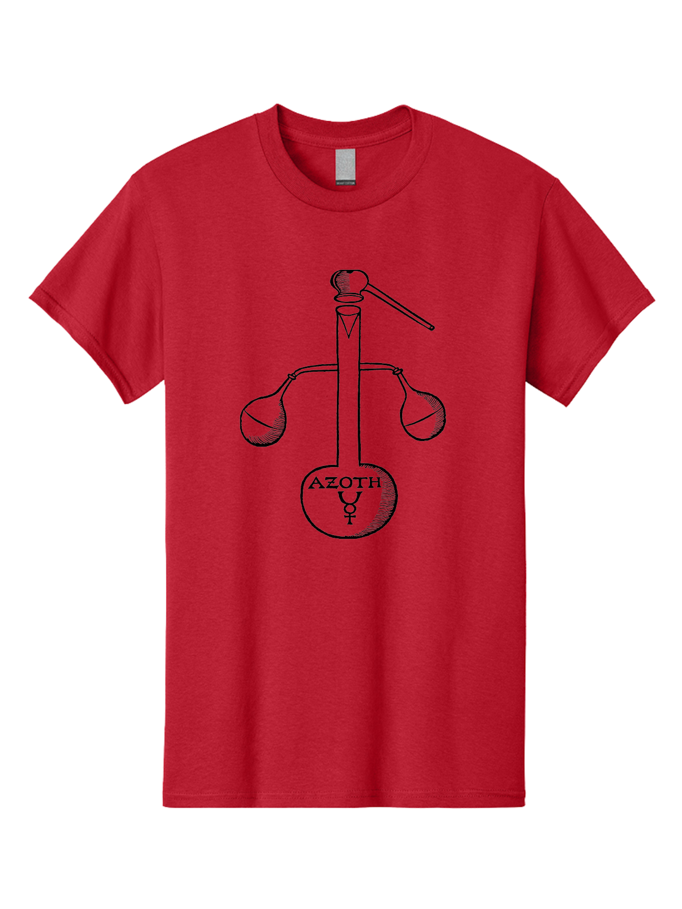 Azoth-Symbol Men'S Graphic Tee, 100% Cotton, Comfortable Casual Summer Wear, Machine Washable, Alchemical Symbol, Azoth Symbol, Mystical Diagram, Spiritual Transformation, Hermetic Principles, Esoteric Art, Ancient Knowledge, Mystical Symbols, Aad582