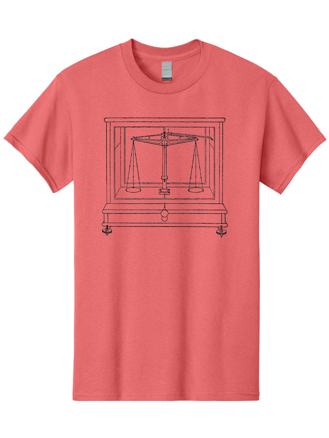 Balance-Scale Men'S Graphic Tee, 100% Cotton, Comfortable Casual Summer Wear, Machine Washable, Balance Scale, Weighing Instrument, Precision Measurement, Justice Symbol, Equality Representation, Laboratory Equipment, Scientific Tool, Aad584