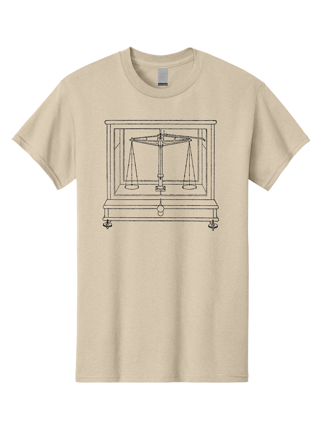 Balance-Scale Men'S Graphic Tee, 100% Cotton, Comfortable Casual Summer Wear, Machine Washable, Balance Scale, Weighing Instrument, Precision Measurement, Justice Symbol, Equality Representation, Laboratory Equipment, Scientific Tool, Aad584