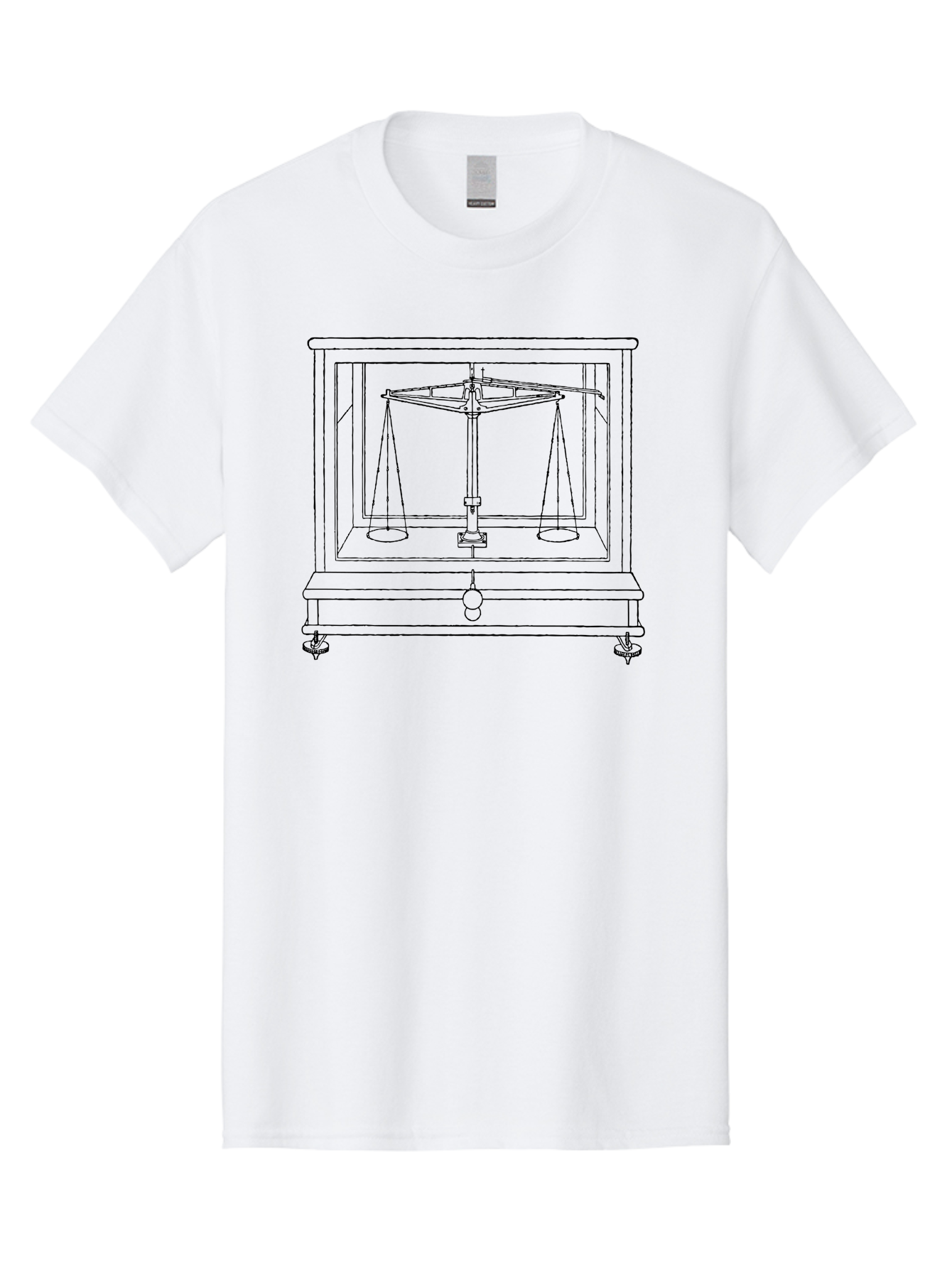 Balance-Scale Men'S Graphic Tee, 100% Cotton, Comfortable Casual Summer Wear, Machine Washable, Balance Scale, Weighing Instrument, Precision Measurement, Justice Symbol, Equality Representation, Laboratory Equipment, Scientific Tool, Aad584