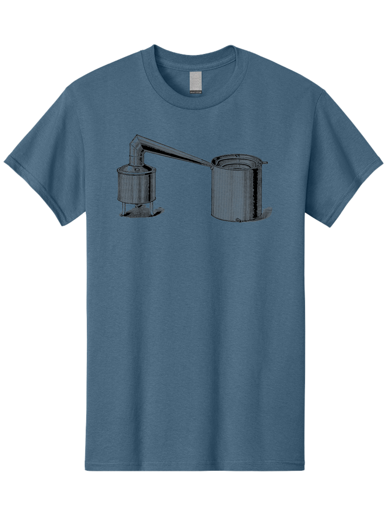 Coffeepot Men'S Graphic Tee, 100% Cotton, Comfortable Casual Summer Wear, Machine Washable, Vintage Laboratory Equipment, Scientific Apparatus, Distillation Device, Metal Containers, Pipes And Tubes, Retro Laboratory Setup, Aad586