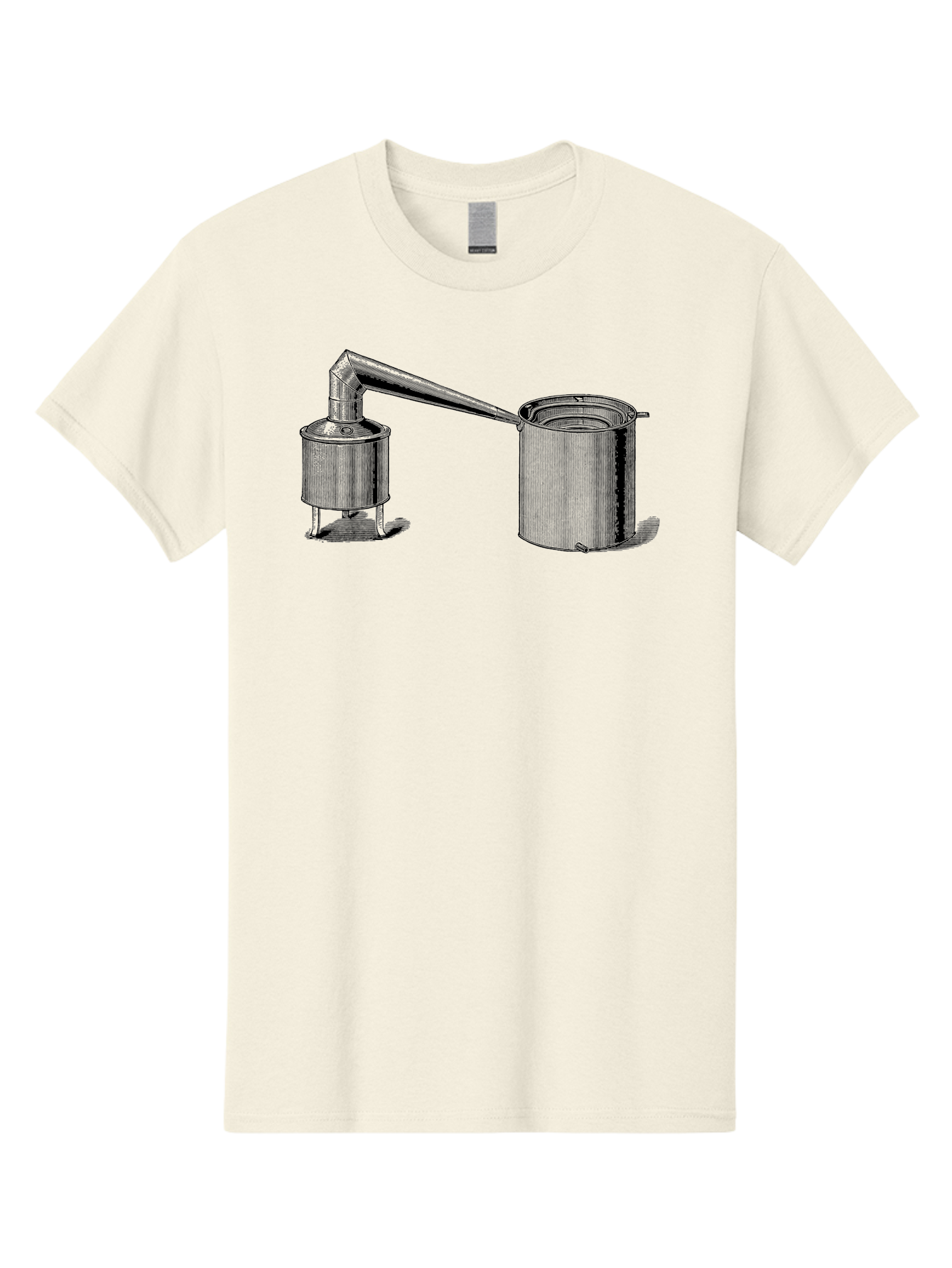 Coffeepot Men'S Graphic Tee, 100% Cotton, Comfortable Casual Summer Wear, Machine Washable, Vintage Laboratory Equipment, Scientific Apparatus, Distillation Device, Metal Containers, Pipes And Tubes, Retro Laboratory Setup, Aad586