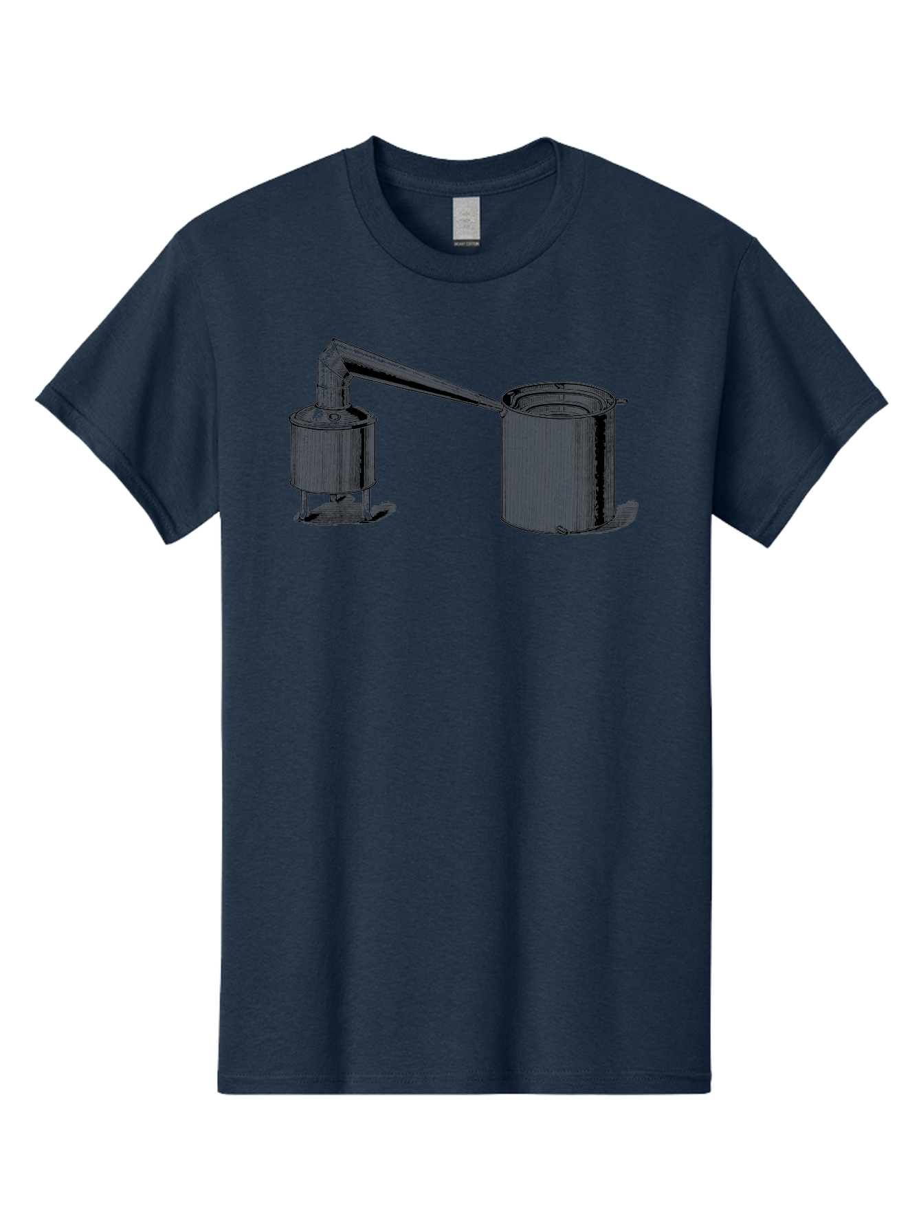 Coffeepot Men'S Graphic Tee, 100% Cotton, Comfortable Casual Summer Wear, Machine Washable, Vintage Laboratory Equipment, Scientific Apparatus, Distillation Device, Metal Containers, Pipes And Tubes, Retro Laboratory Setup, Aad586
