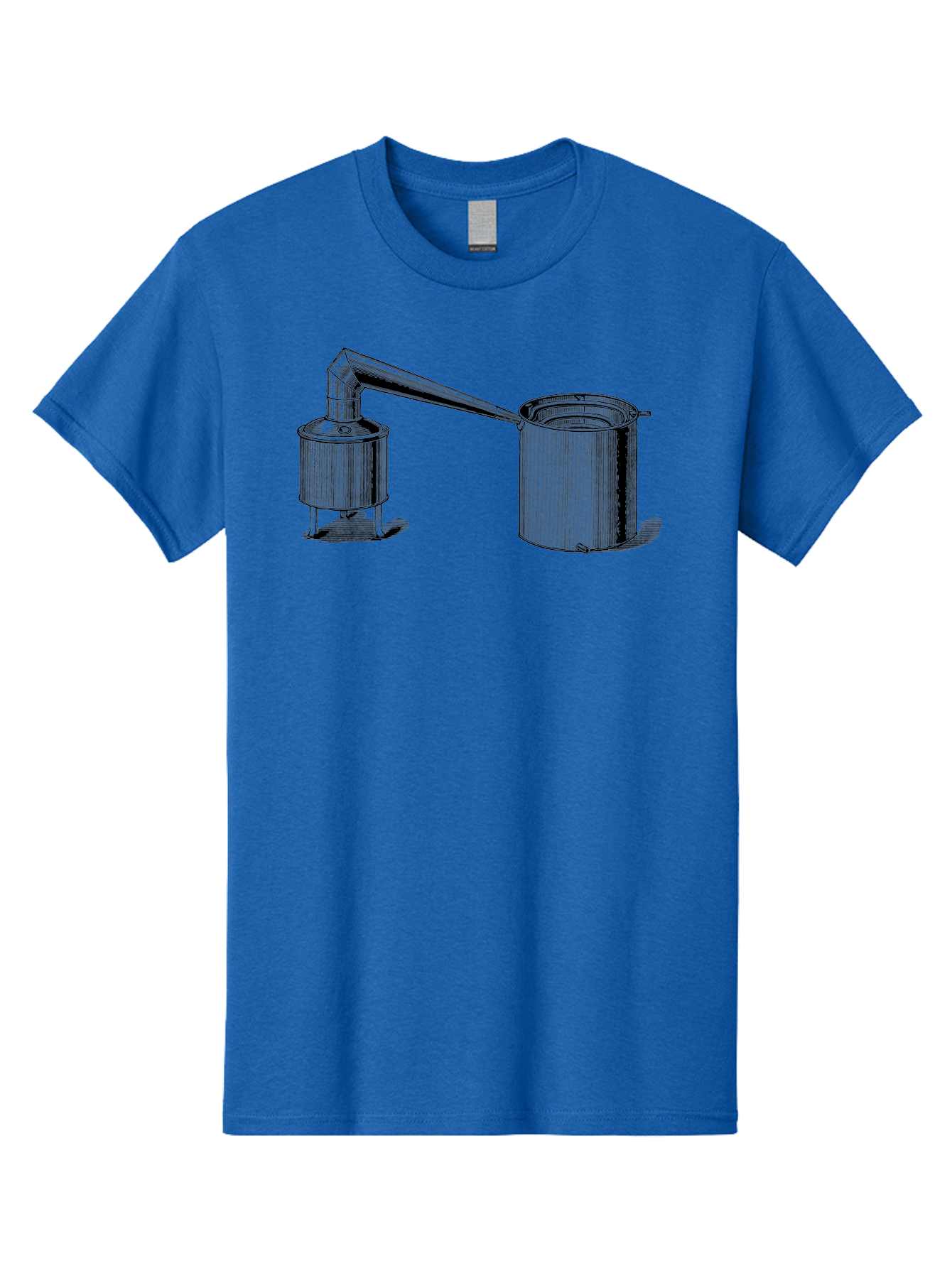 Coffeepot Men'S Graphic Tee, 100% Cotton, Comfortable Casual Summer Wear, Machine Washable, Vintage Laboratory Equipment, Scientific Apparatus, Distillation Device, Metal Containers, Pipes And Tubes, Retro Laboratory Setup, Aad586