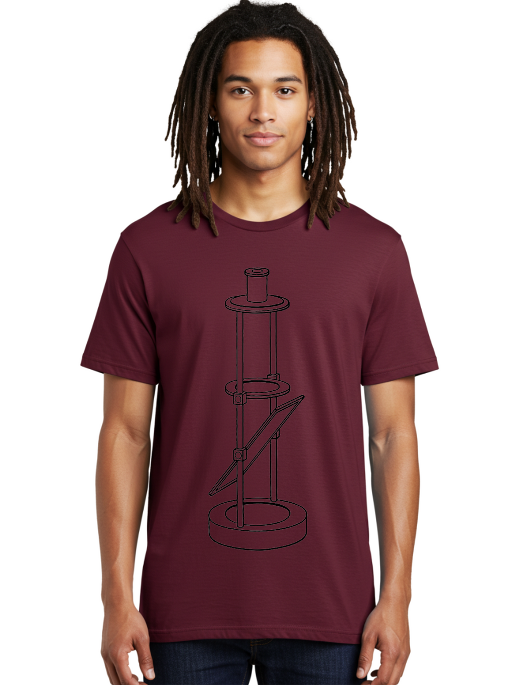 Cylindrical-Device Men'S Graphic Tee, 100% Cotton, Comfortable Casual Summer Wear, Machine Washable, Cylindrical Device, Mechanical Parts, Technical Drawing, Industrial Design, Modern Machinery, Engineering Diagram, 3D Model Aad590
