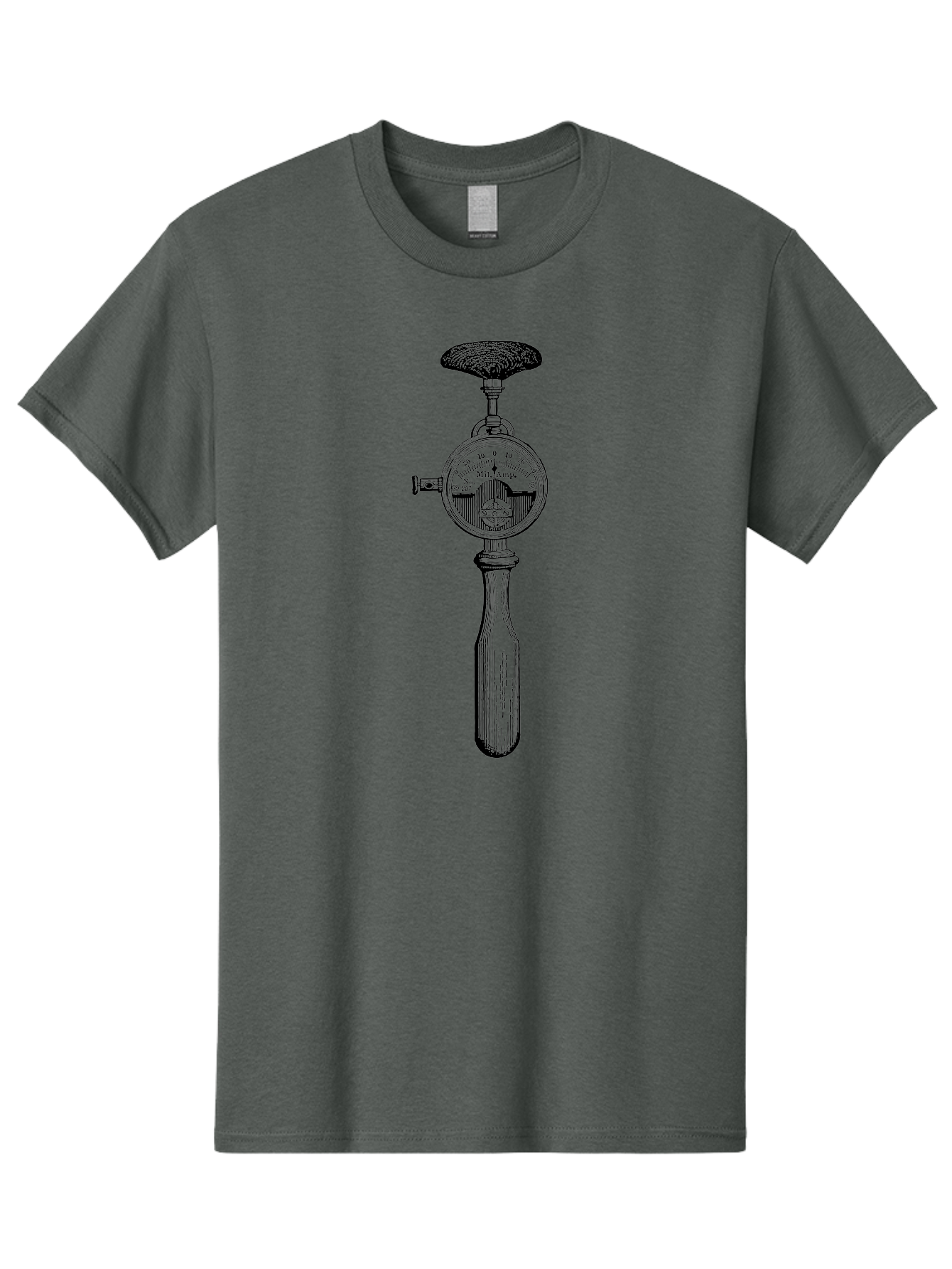 Durometer Men'S Graphic Tee, 100% Cotton, Comfortable Casual Summer Wear, Machine Washable, Schmidt Hammer, Concrete Testing Equipment, Rebound Hammer Test, Concrete Strength Testing, Non-Destructive Testing, Construction Materials Testing, Aad593