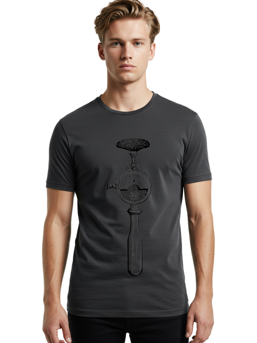 Durometer Men'S Graphic Tee, 100% Cotton, Comfortable Casual Summer Wear, Machine Washable, Schmidt Hammer, Concrete Testing Equipment, Rebound Hammer Test, Concrete Strength Testing, Non-Destructive Testing, Construction Materials Testing, Aad593