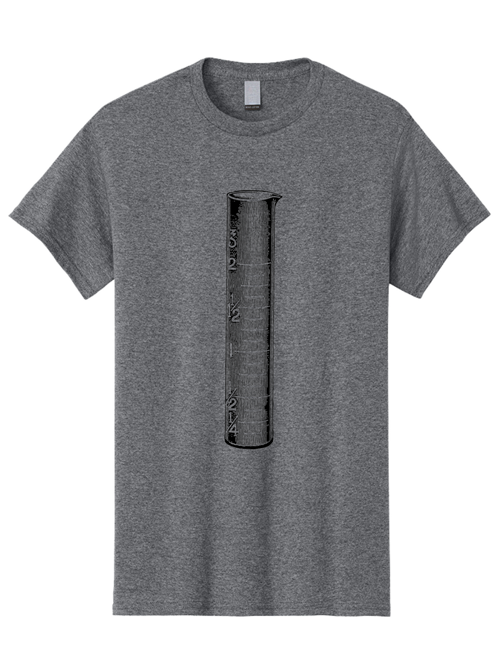 Graduated-Cylinder Men'S Graphic Tee, 100% Cotton, Comfortable Casual Summer Wear, Machine Washable, Laboratory Equipment, Measuring Cylinder, Graduated Markings, 4 Oz Capacity, Precise Measurement, Scientific Tools, Laboratory Glassware Aad607
