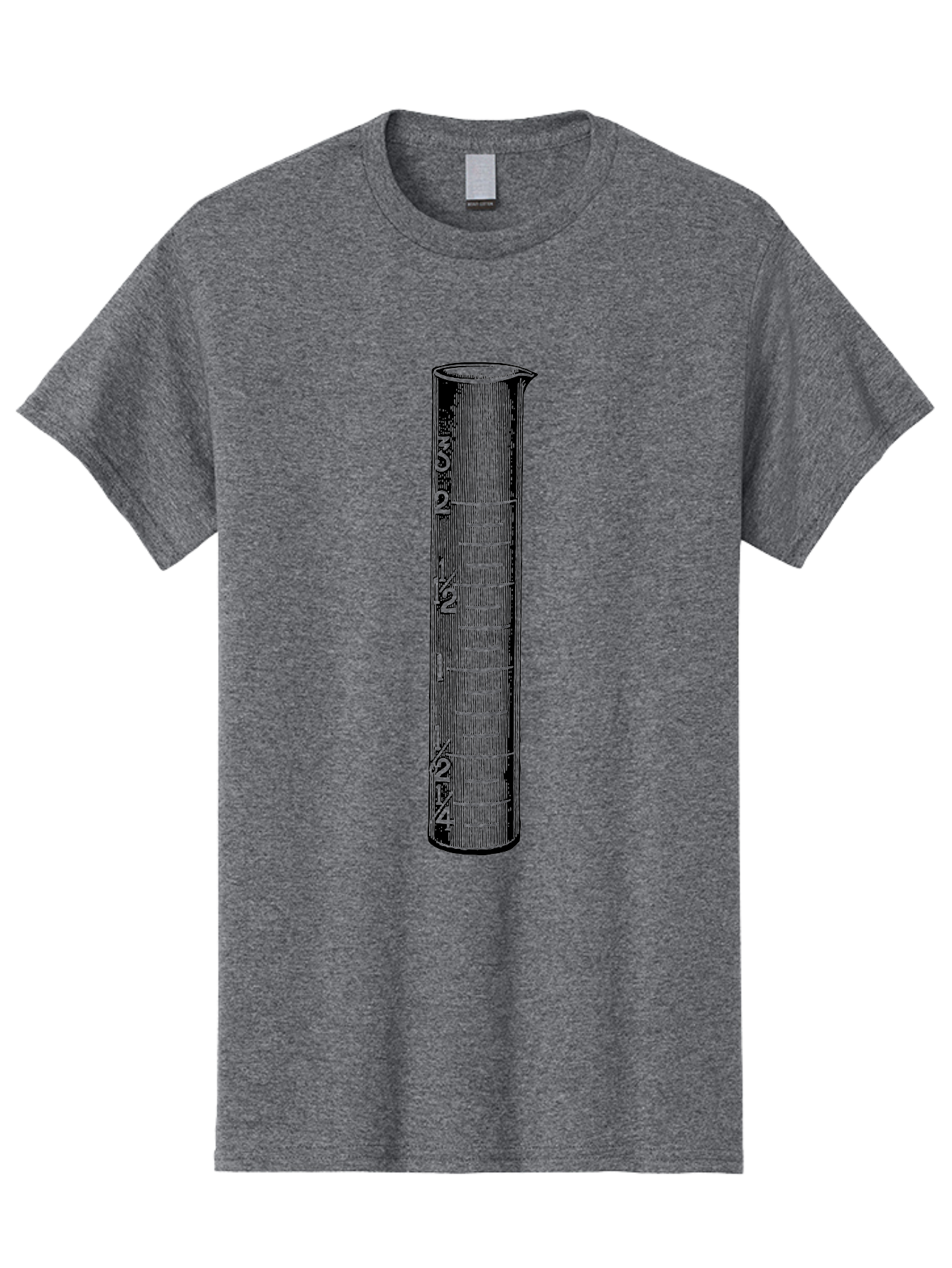 Graduated-Cylinder Men'S Graphic Tee, 100% Cotton, Comfortable Casual Summer Wear, Machine Washable, Laboratory Equipment, Measuring Cylinder, Graduated Markings, 4 Oz Capacity, Precise Measurement, Scientific Tools, Laboratory Glassware Aad607