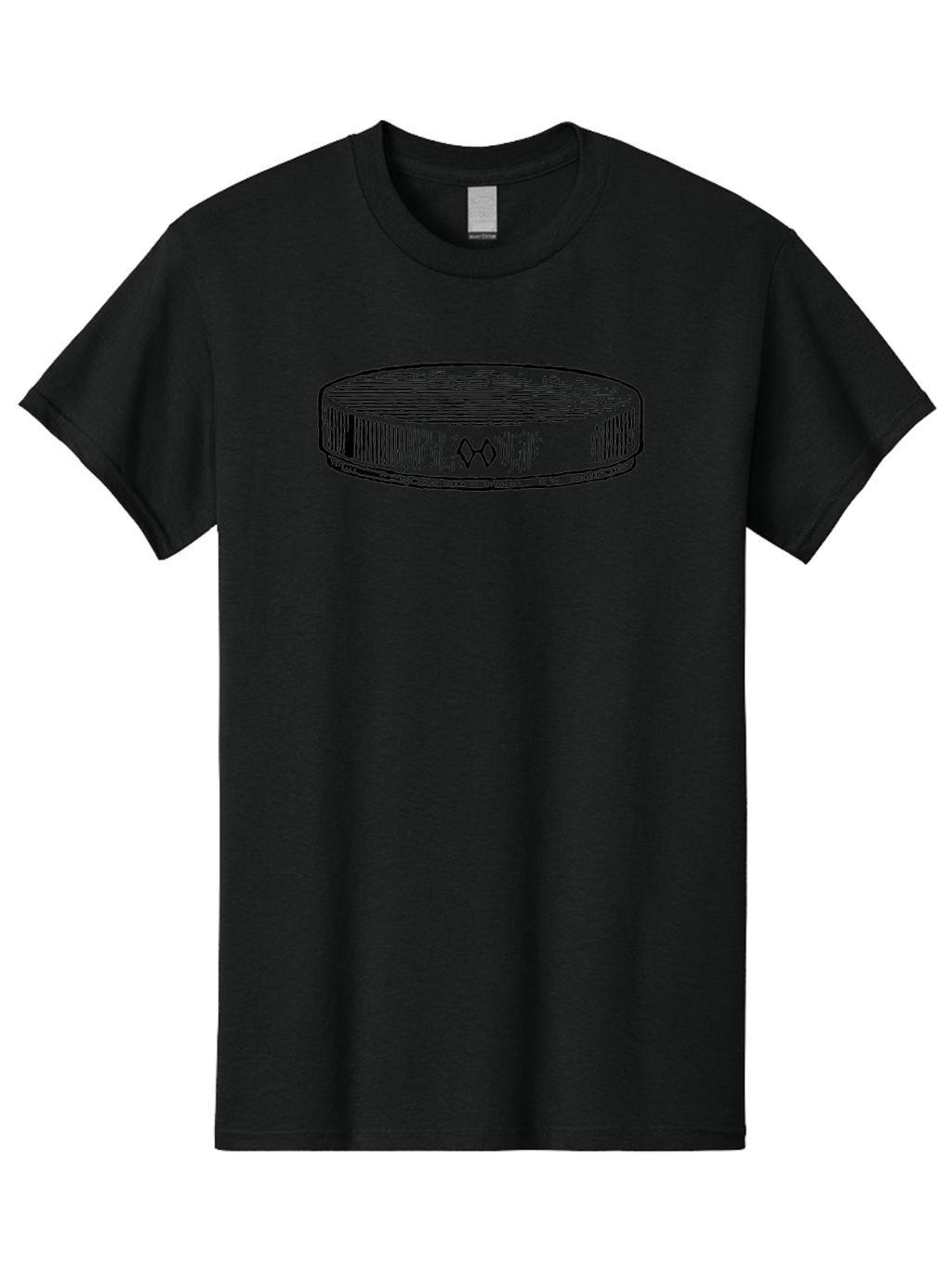 Hockey-Puck Men'S Graphic Tee, 100% Cotton, Comfortable Casual Summer Wear, Machine Washable, Hockey Puck, Sports Equipment, Ice Hockey, Athletic Gear, Winter Sports, Competitive Teams, Nhl Symbol, Puck Design Aad609