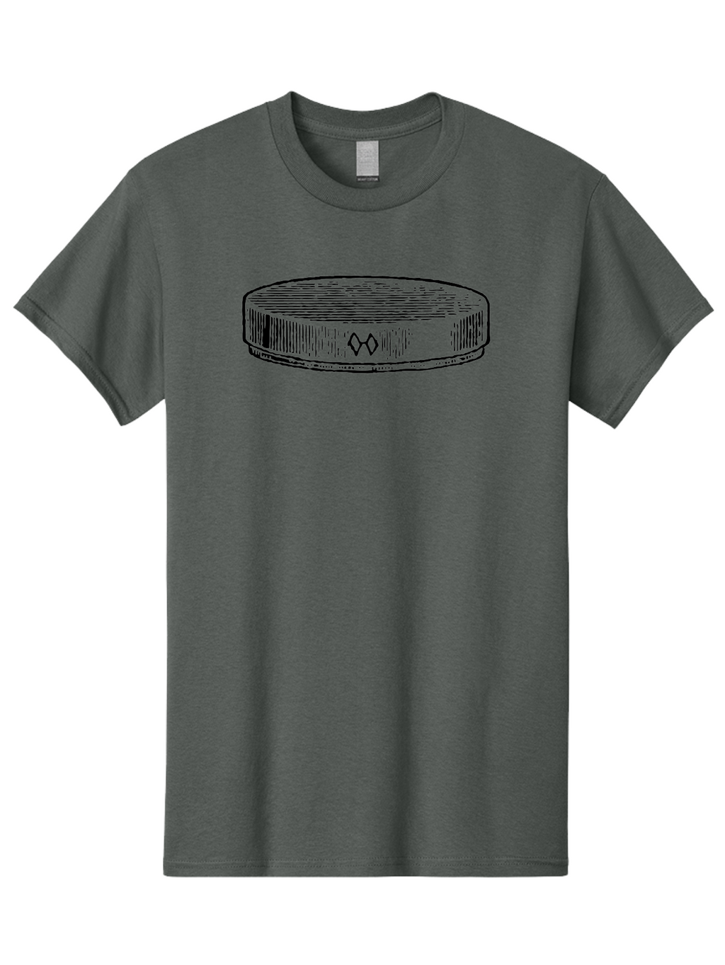 Hockey-Puck Men'S Graphic Tee, 100% Cotton, Comfortable Casual Summer Wear, Machine Washable, Hockey Puck, Sports Equipment, Ice Hockey, Athletic Gear, Winter Sports, Competitive Teams, Nhl Symbol, Puck Design Aad609