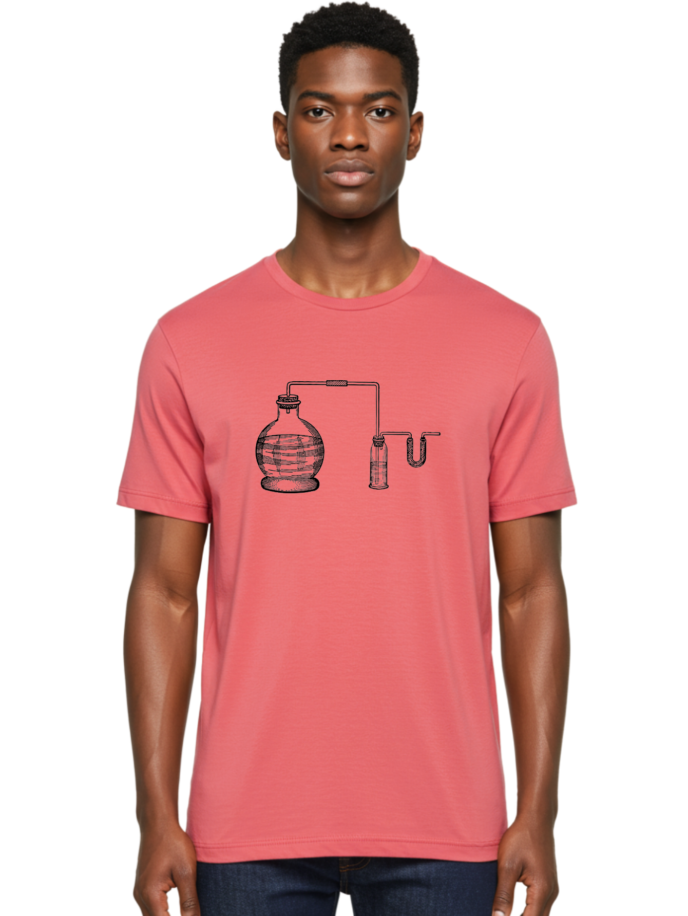 Laboratory-Equipment-1 Men'S Graphic Tee, 100% Cotton, Comfortable Casual Summer Wear, Machine Washable, Laboratory Equipment, Science Experiment, Glassware, Laboratory Flask, Laboratory Tube, Scientific Apparatus, Chemistry Lab, Aad615