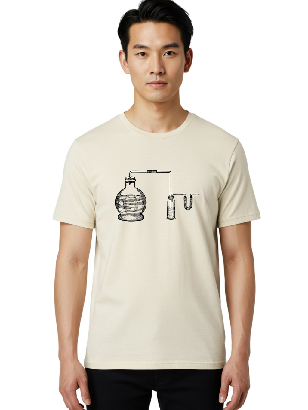 Laboratory-Equipment-1 Men'S Graphic Tee, 100% Cotton, Comfortable Casual Summer Wear, Machine Washable, Laboratory Equipment, Science Experiment, Glassware, Laboratory Flask, Laboratory Tube, Scientific Apparatus, Chemistry Lab, Aad615