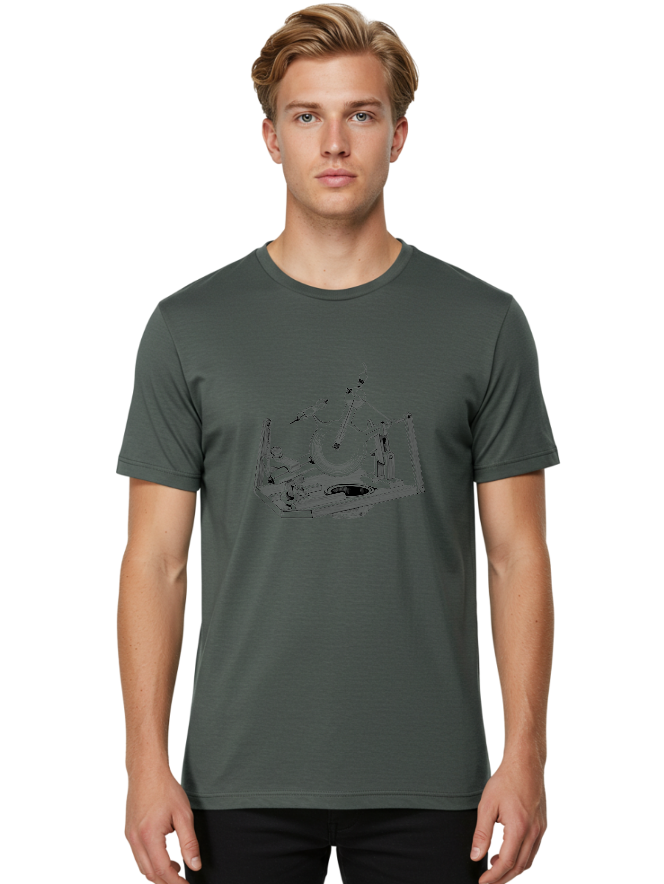 Laboratory-Equipment-5 Men'S Graphic Tee, 100% Cotton, Comfortable Casual Summer Wear, Machine Washable, Laboratory Equipment, Scientific Instruments, Glassware, Distillation Apparatus, Chemistry Lab, Experimental Setup, Research Tools, Aad619